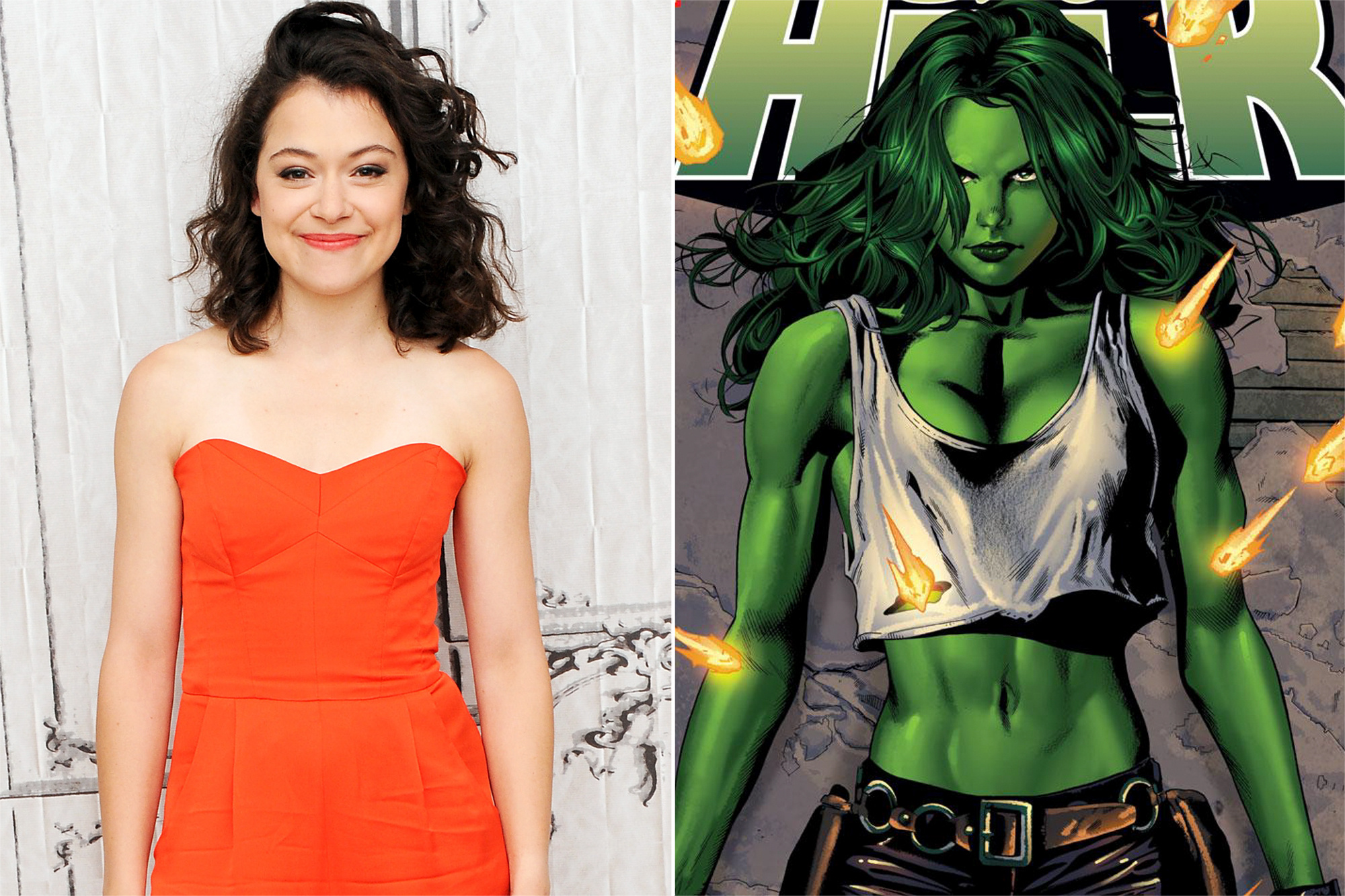 She-Hulk: Attorney at Law (TV Series 2022): Welcomed star Tatiana Maslany, Disney+, August 17, Mark Ruffalo as Smart Hulk. 2000x1340 HD Wallpaper.