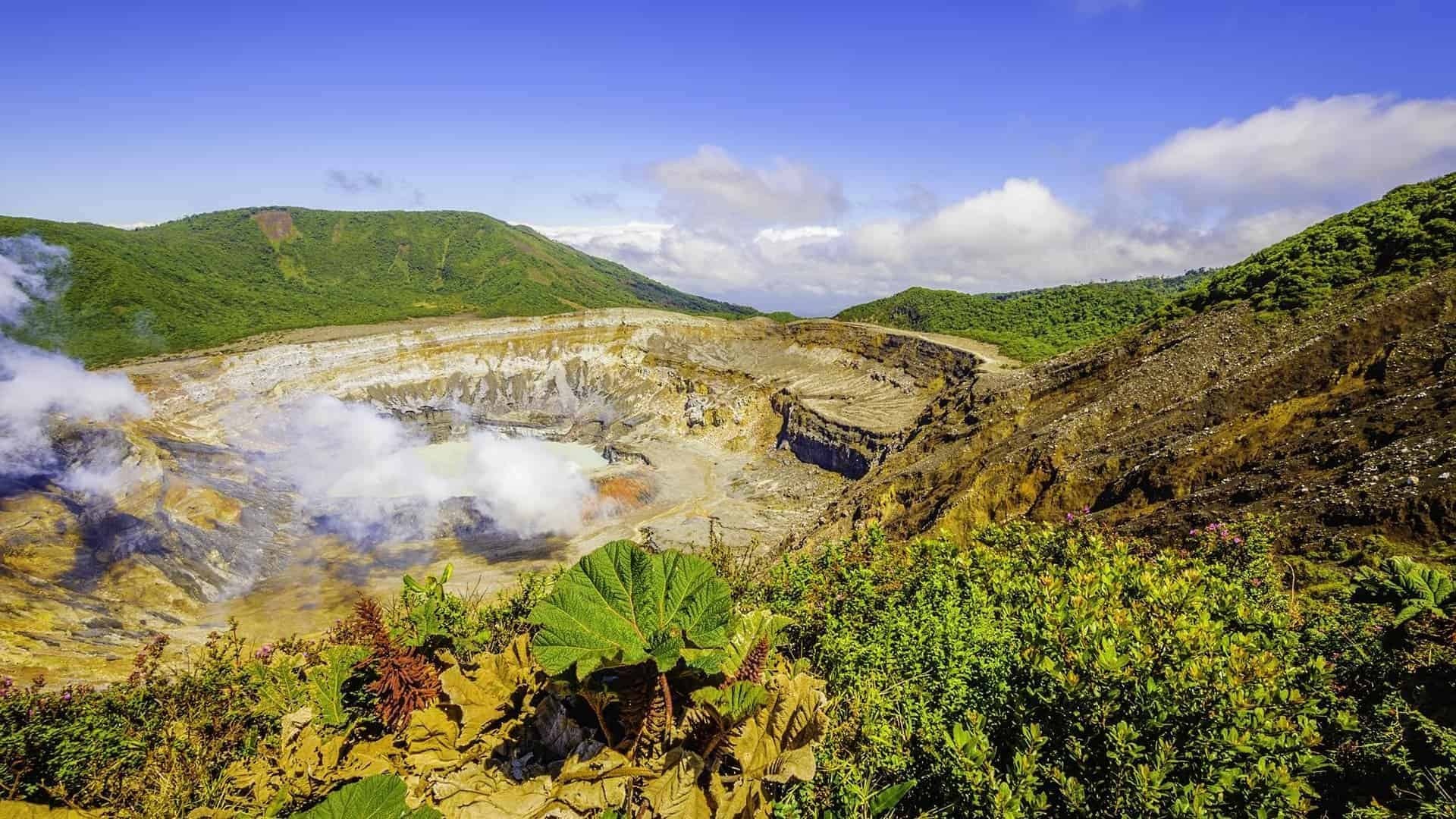 Poas Volcano, Costa Rica fun facts, Special places, Nature, 1920x1080 Full HD Desktop