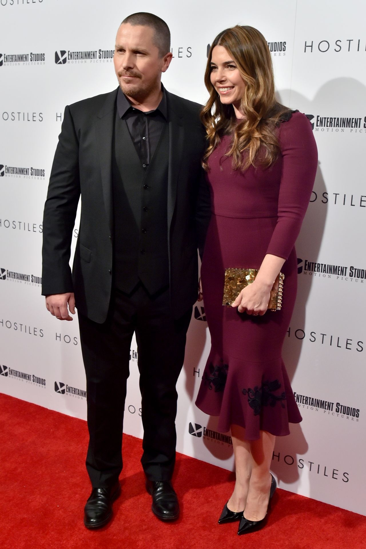 Christian Bale, Sibi Blazic, Couple, Relationship, 1280x1930 HD Phone