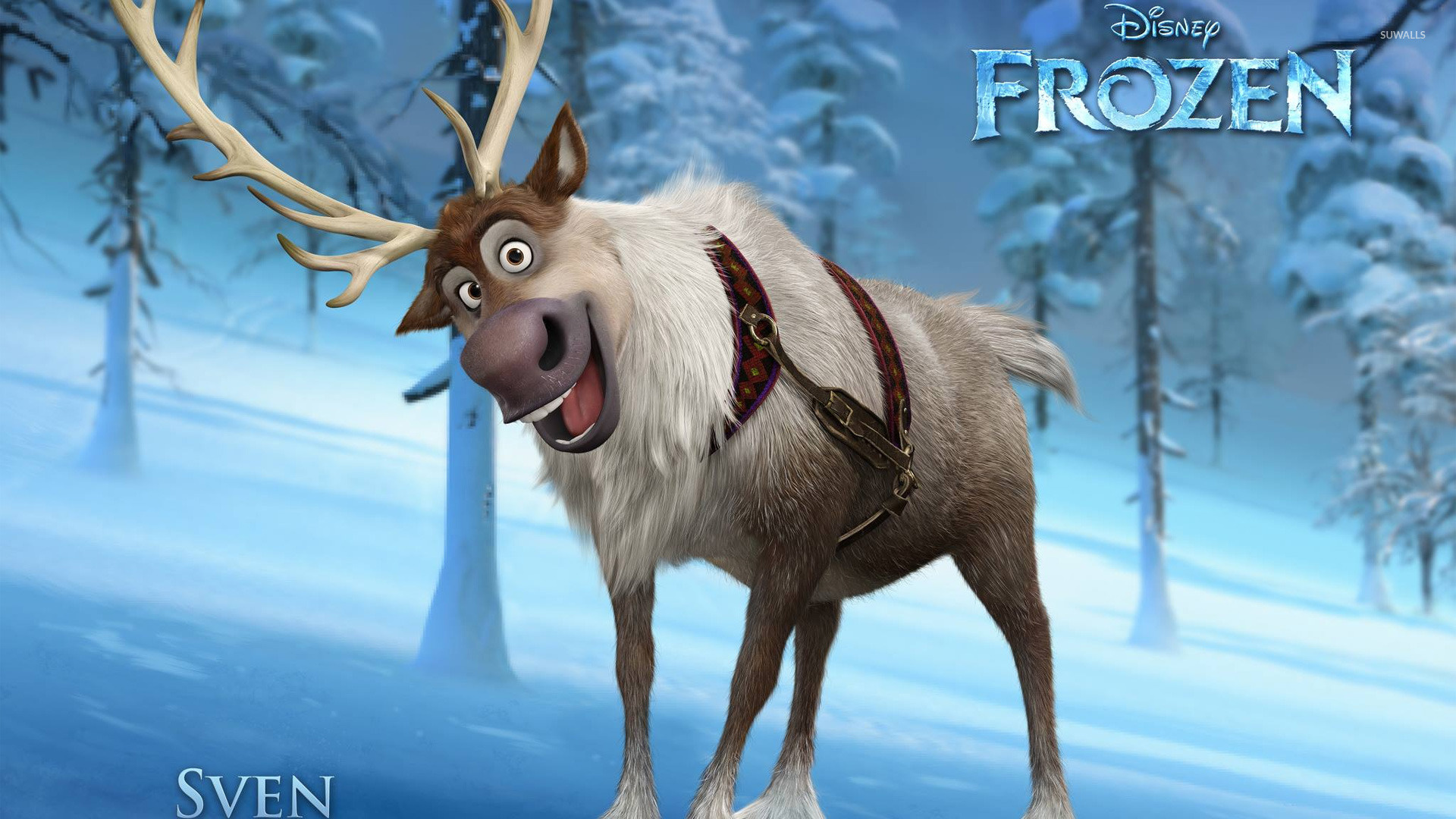Sven, Frozen Animation, Frozen 2, Wallpapers, 1920x1080 Full HD Desktop