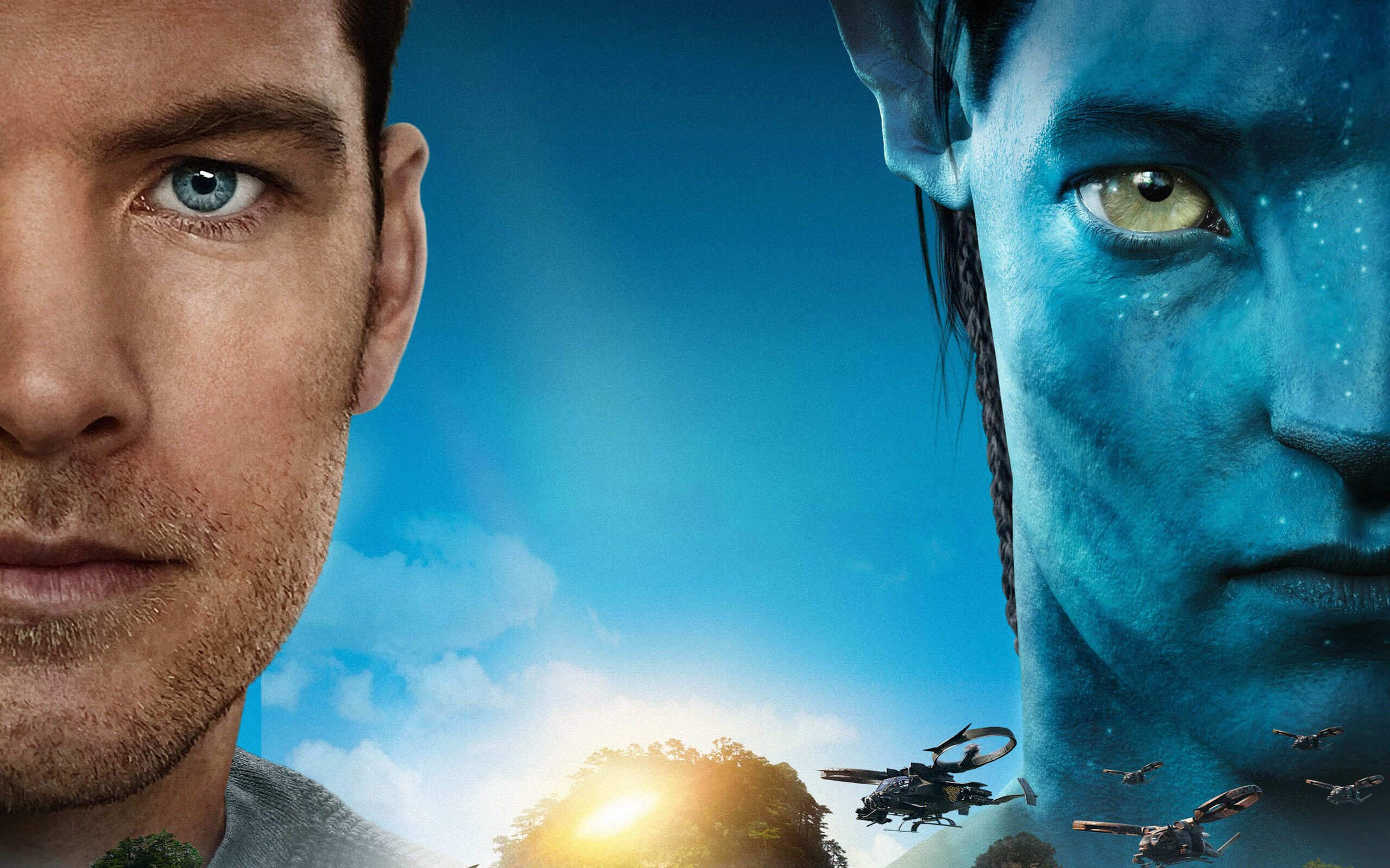 Avatar: During its theatrical run, the film broke several box office records and became the highest-grossing film at the time, as well as in the United States and Canada, surpassing Cameron's Titanic, which had held those records for twelve years. 2560x1600 HD Background.