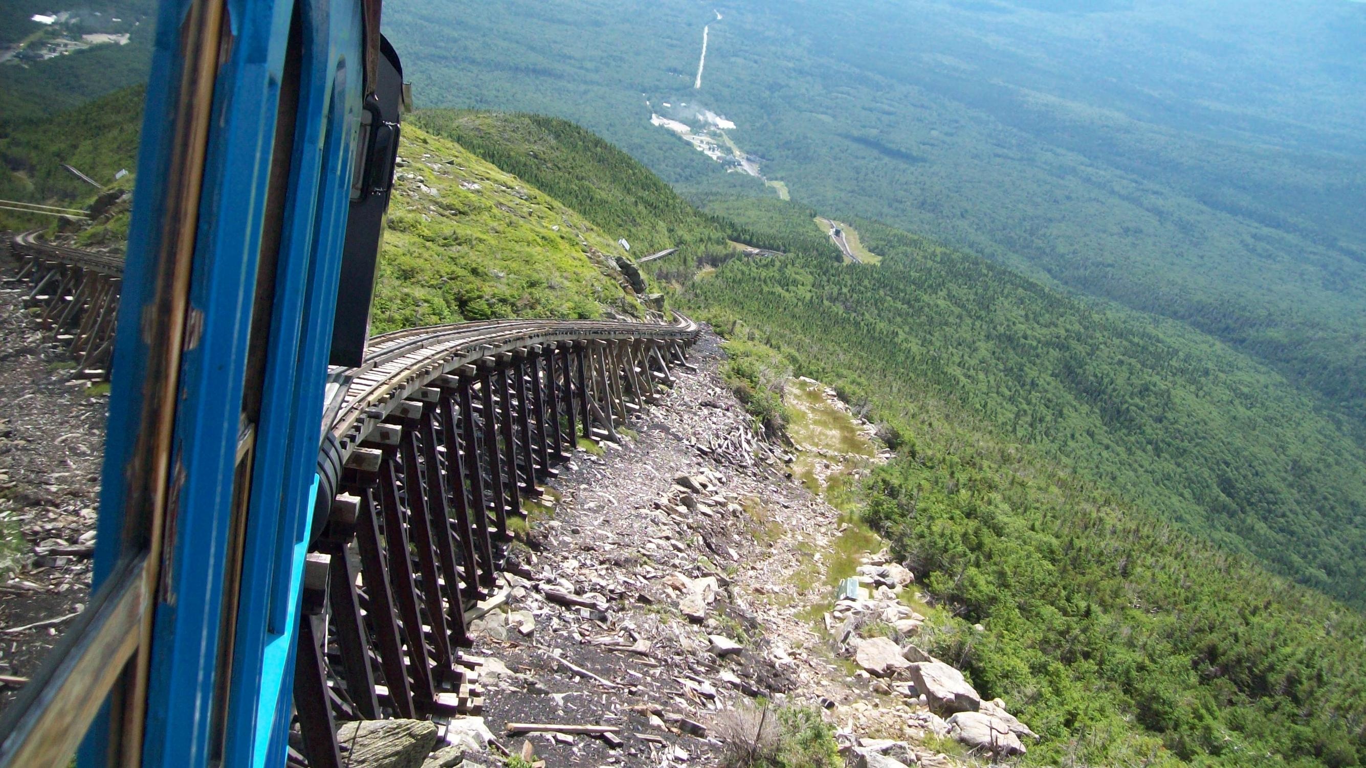 Mount Washington Cog Railway, Great American adventure, Travels, New Hampshire, 2670x1510 HD Desktop