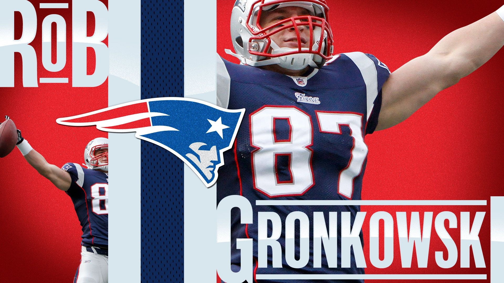Rob Gronkowski Patriots, Top free, Backgrounds, NFL football, 1920x1080 Full HD Desktop