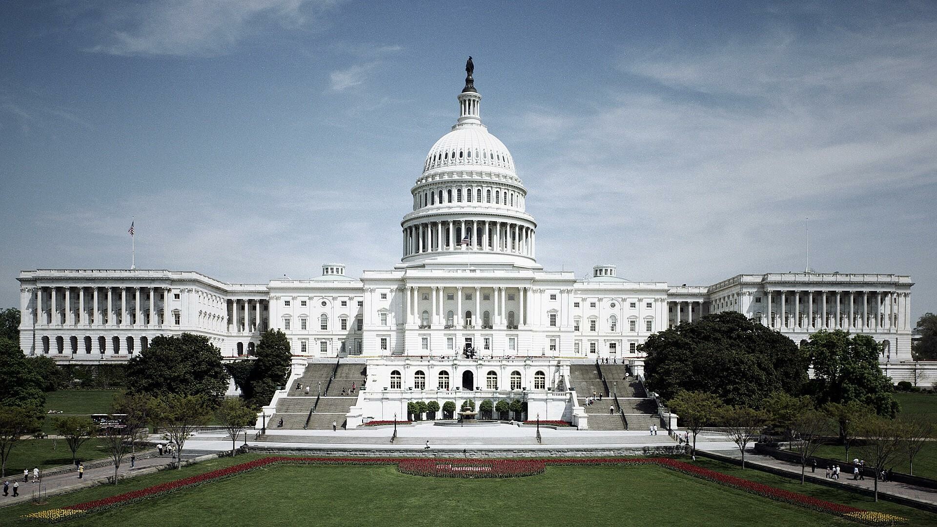 United States: US Capitol, Architecture, Facade, Landmark. 1920x1080 Full HD Wallpaper.