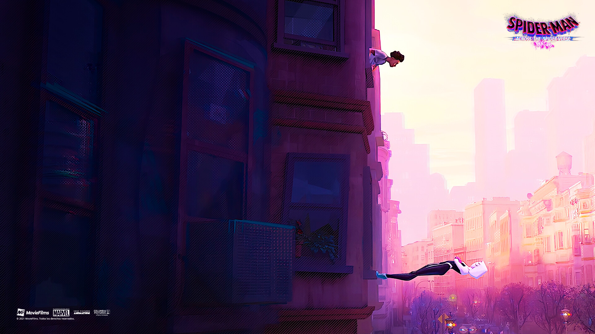 Spider-Man: Across the Spider-Verse - Part One: Gwen Stacy / Spider-Woman, Hailee Steinfeld, Voice cast. 1920x1080 Full HD Wallpaper.
