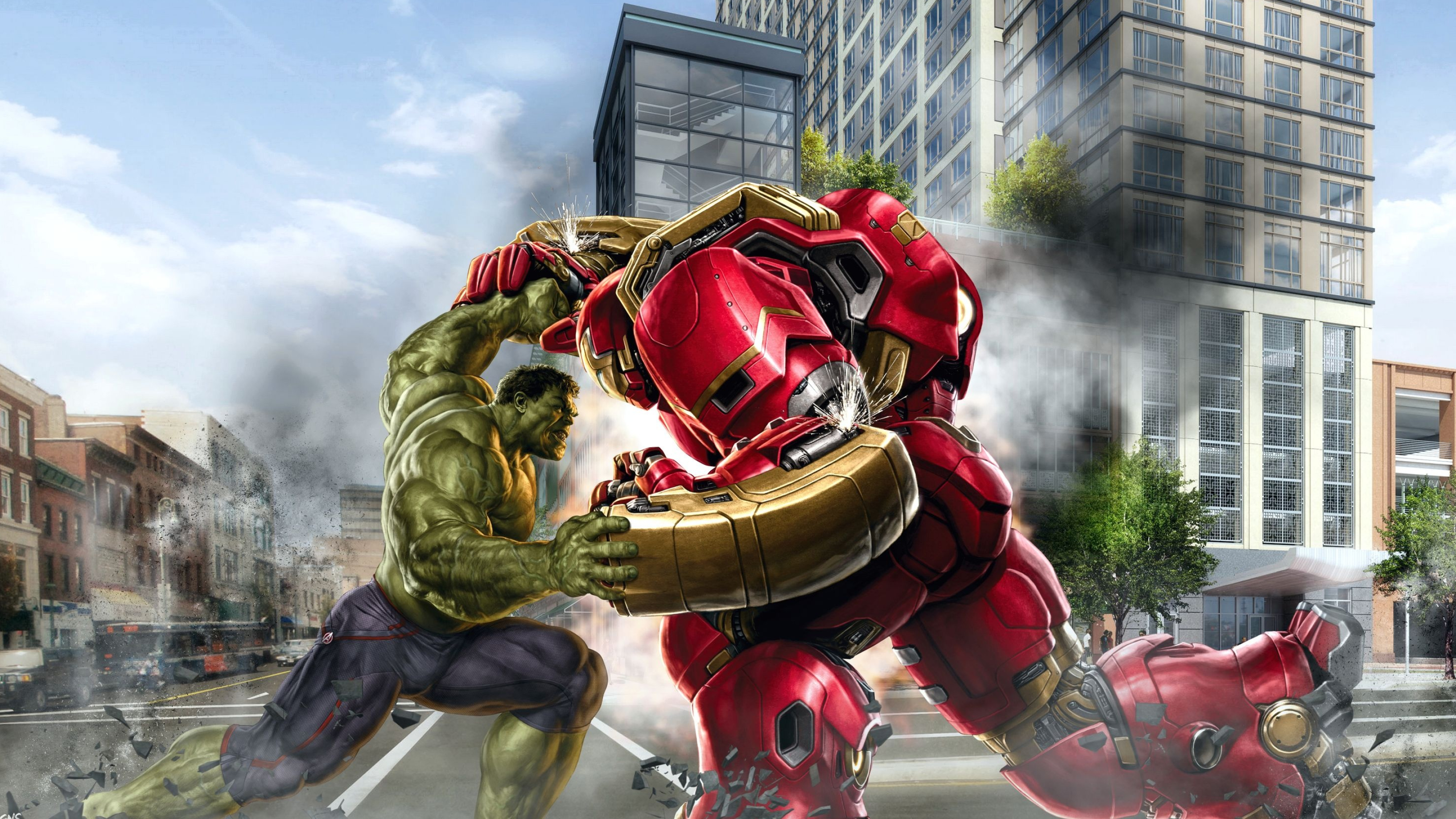 Iron Man vs Hulk wallpapers, Action-packed battle, collection, 3270x1840 HD Desktop
