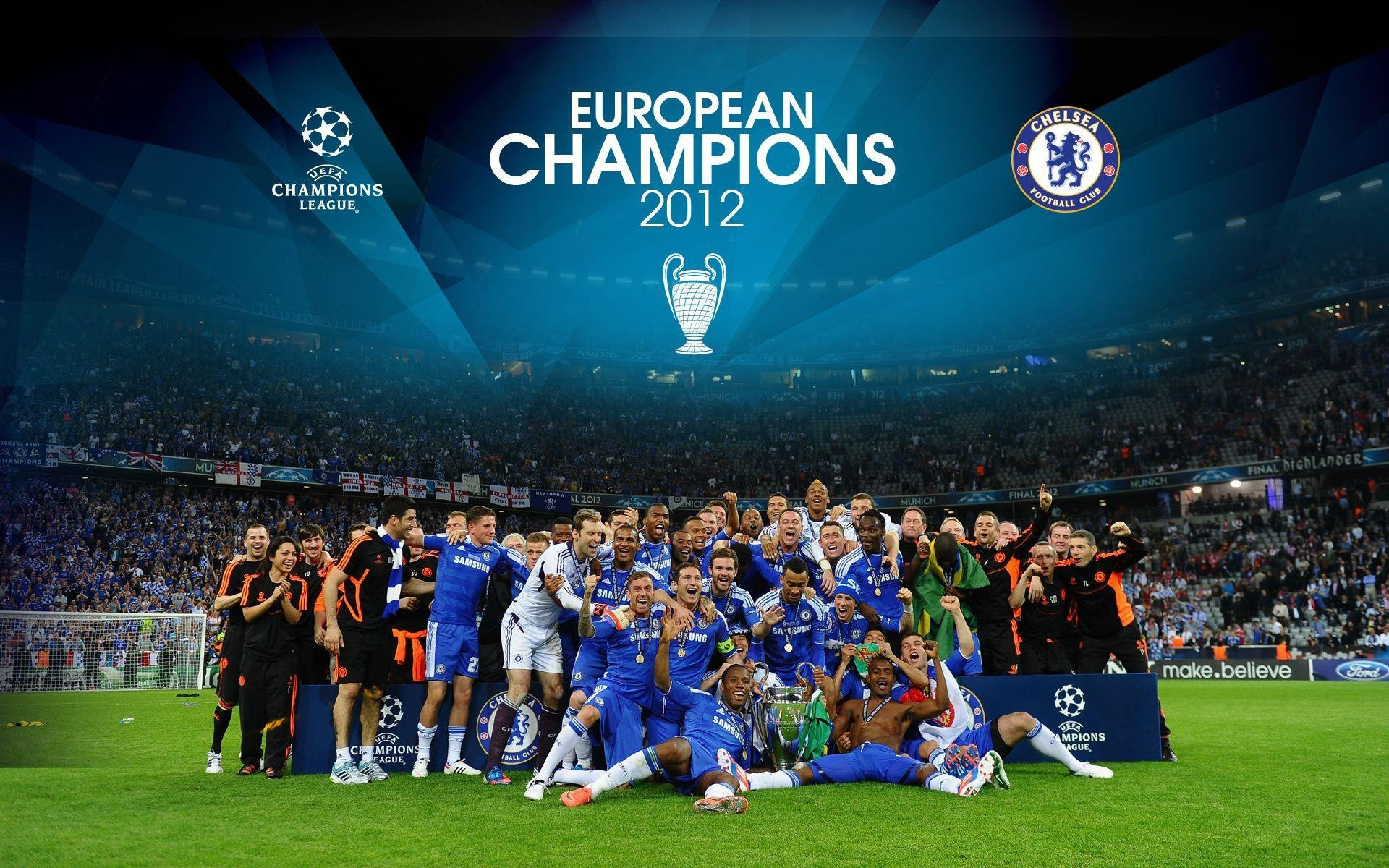 Chelsea: Won the UEFA Champions League twice, in 2011-12 and now in the 2020-21 season. 1920x1200 HD Background.