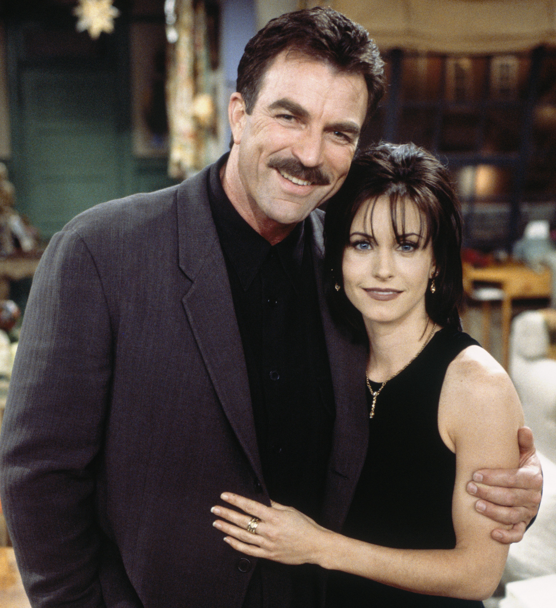 Tom Selleck, Friends TV show, Early appearance, Star-studded cast, 1910x2080 HD Phone