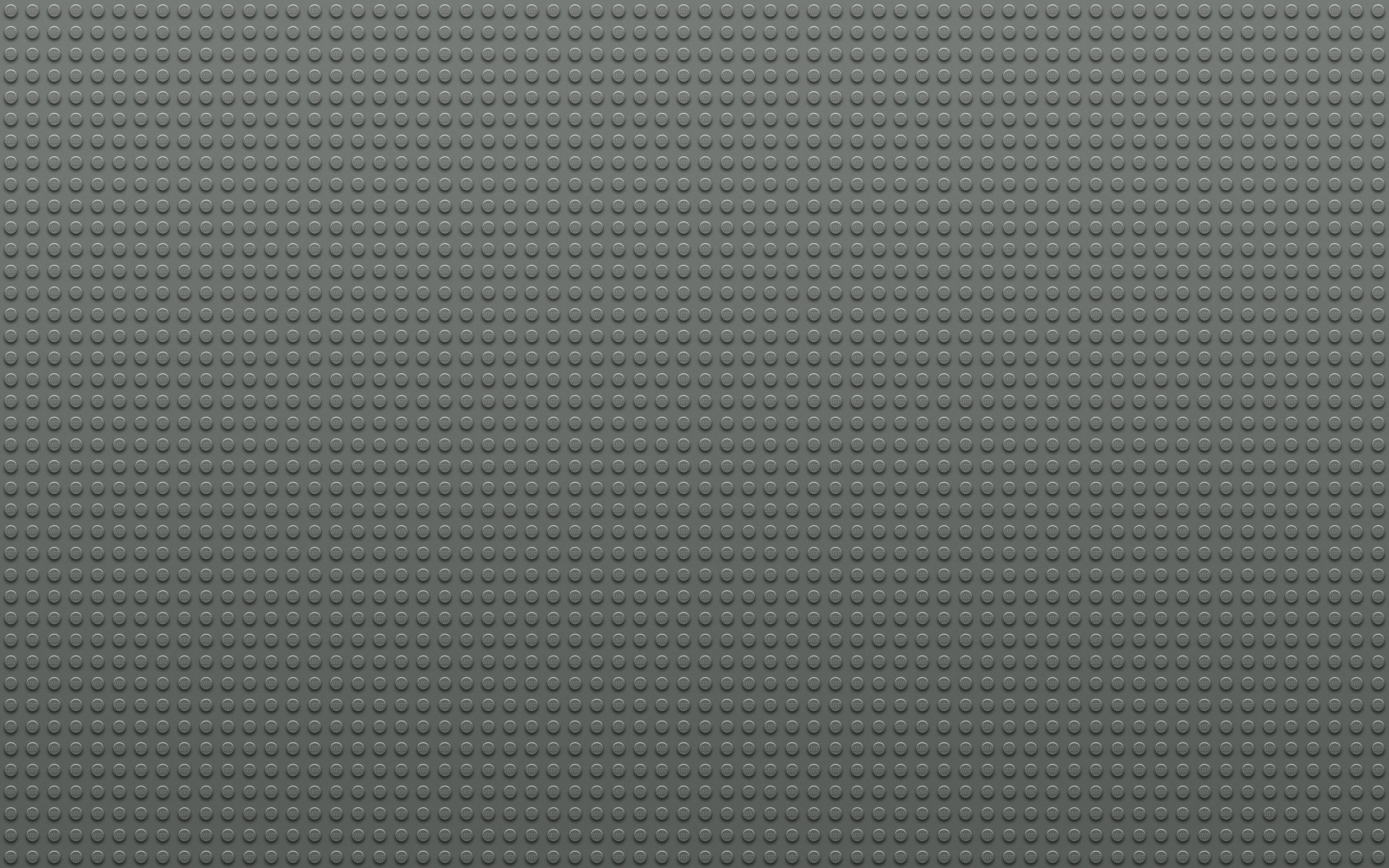 Gray Slate: Lego, Studs, A number of geometric arrangements of circles. 2560x1600 HD Background.