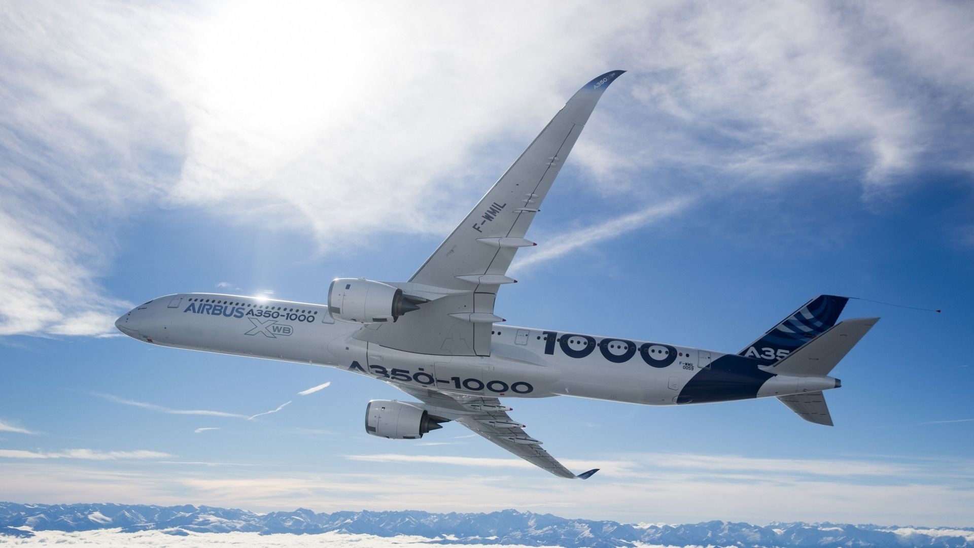 Airbus A350, Enhanced travel, Airbus A350-1000, Modern aviation excellence, 1920x1080 Full HD Desktop