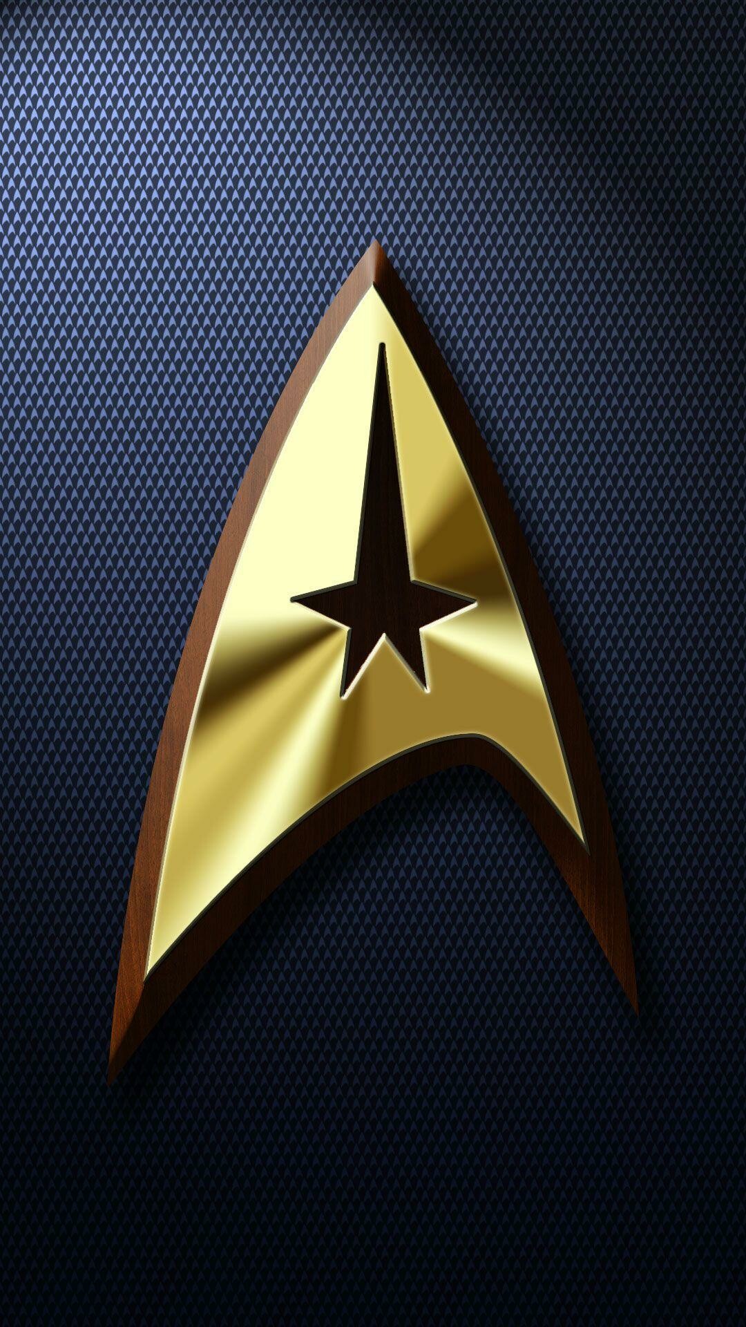 Star Trek: The Starfleet insignia, Adopted by Starfleet as its identifying emblem. 1080x1920 Full HD Wallpaper.