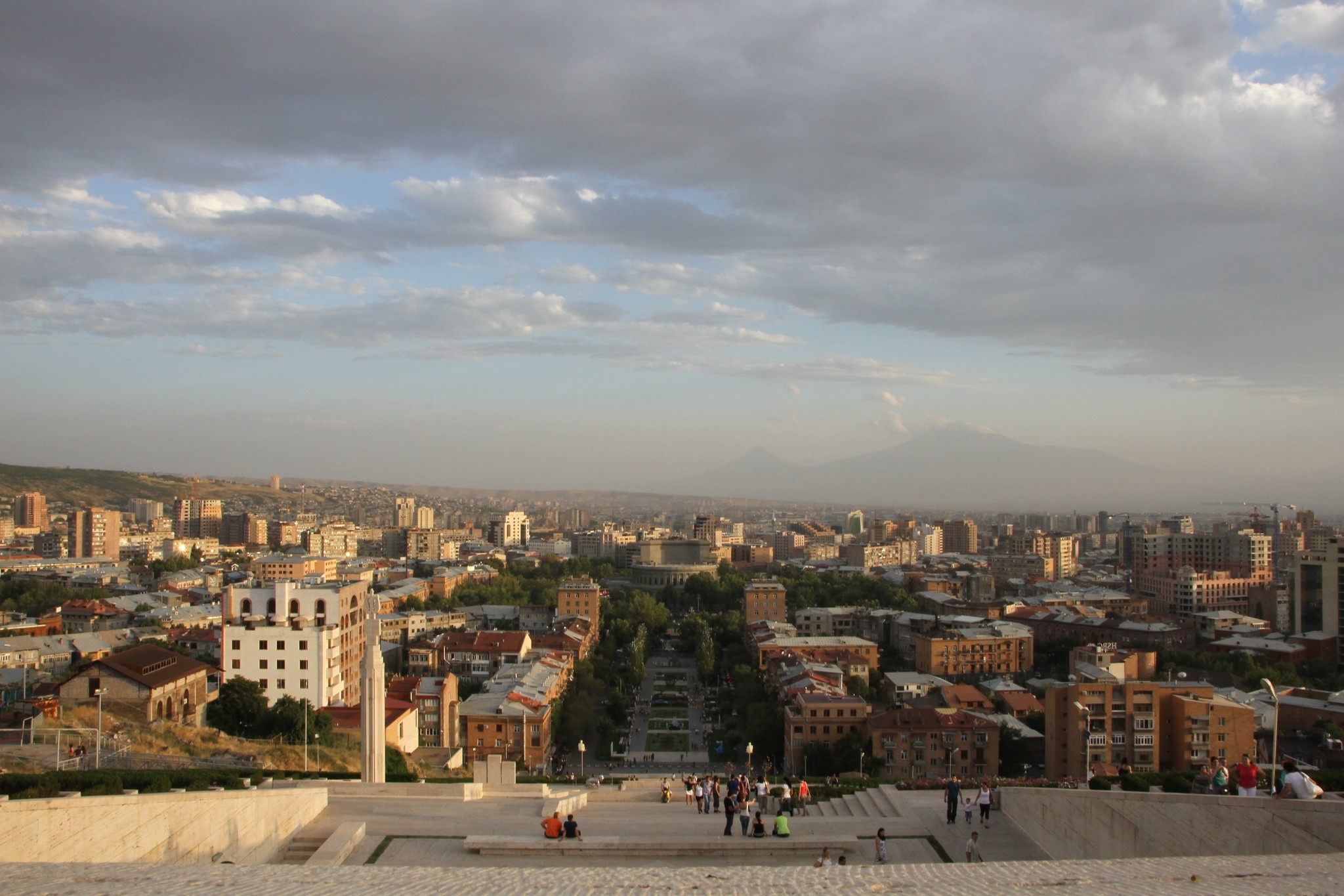 Armenia: The Cascade, A giant stairway made of limestone in Yerevan. 2050x1370 HD Wallpaper.
