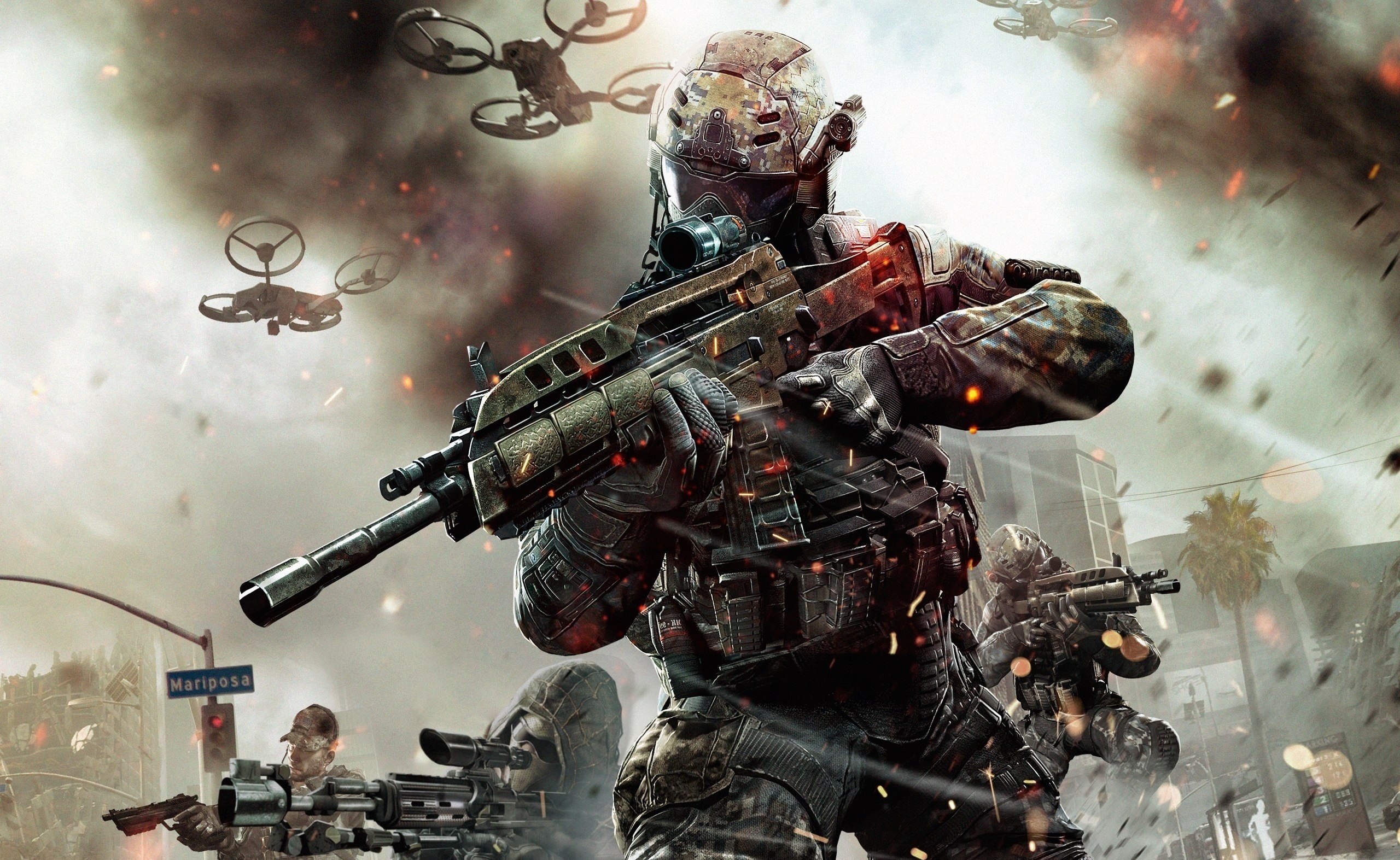 Shooter game, Call of Duty Black Ops II, HD wallpapers, 2560x1580 HD Desktop