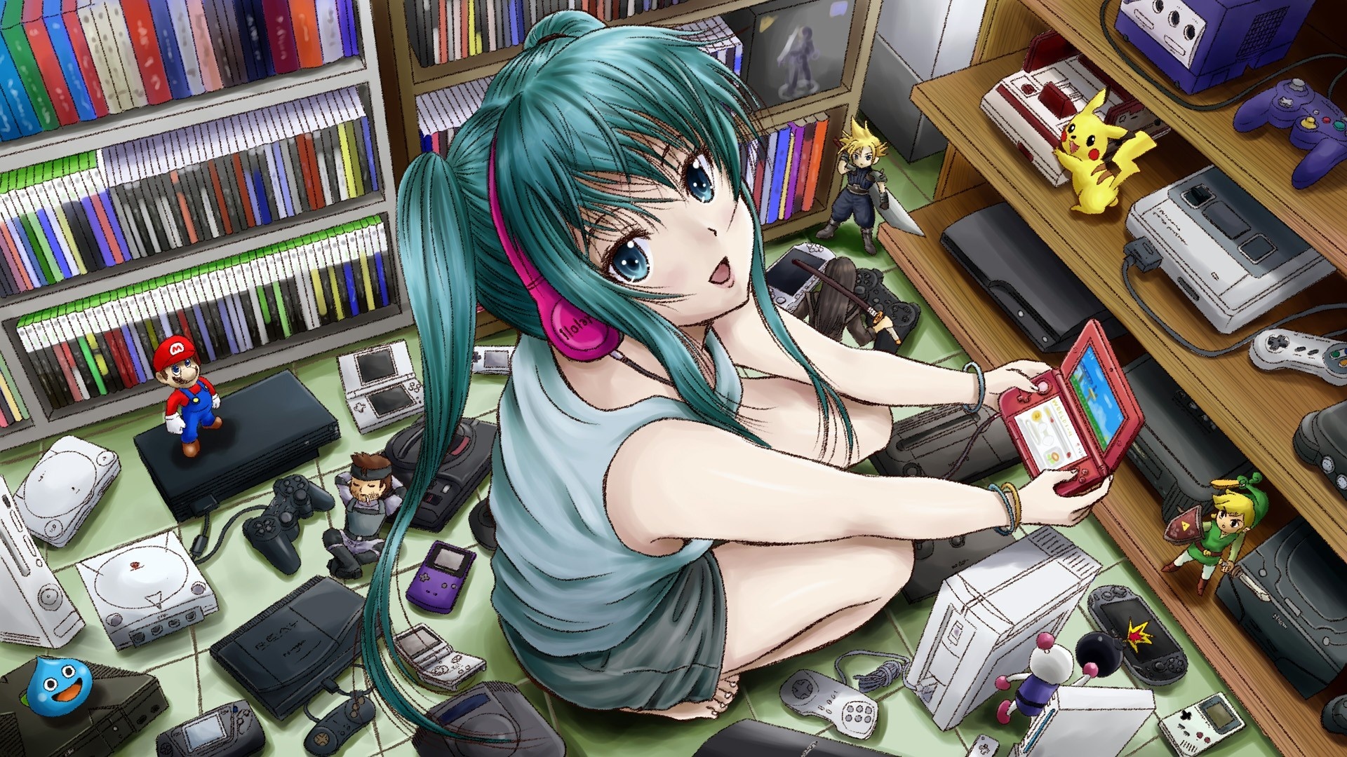 Gamer Girl, Anime style, Phone wallpapers, Cute and chic, 1920x1080 Full HD Desktop