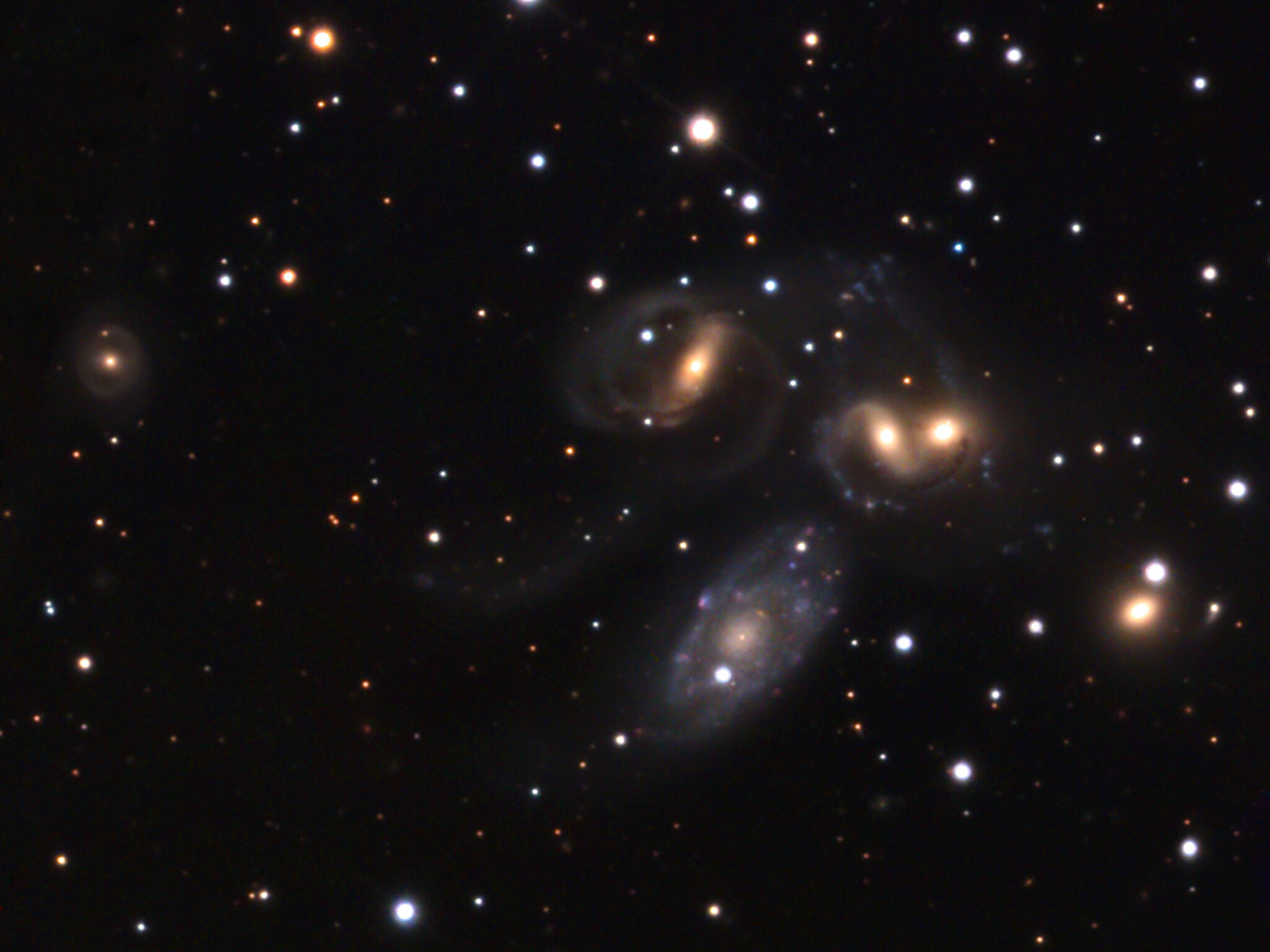 Stephan's Quintet, Stellar collection, Enchanting galaxies, Noirlab discovery, 2050x1540 HD Desktop