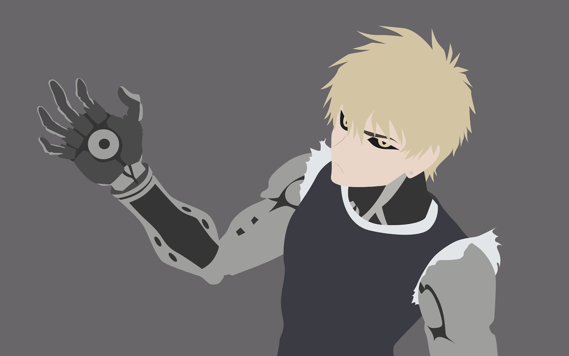 Genos: One Punch Man, Demon Cyborg, Capable of breaking apart the ground with a dropkick. 1920x1200 HD Wallpaper.