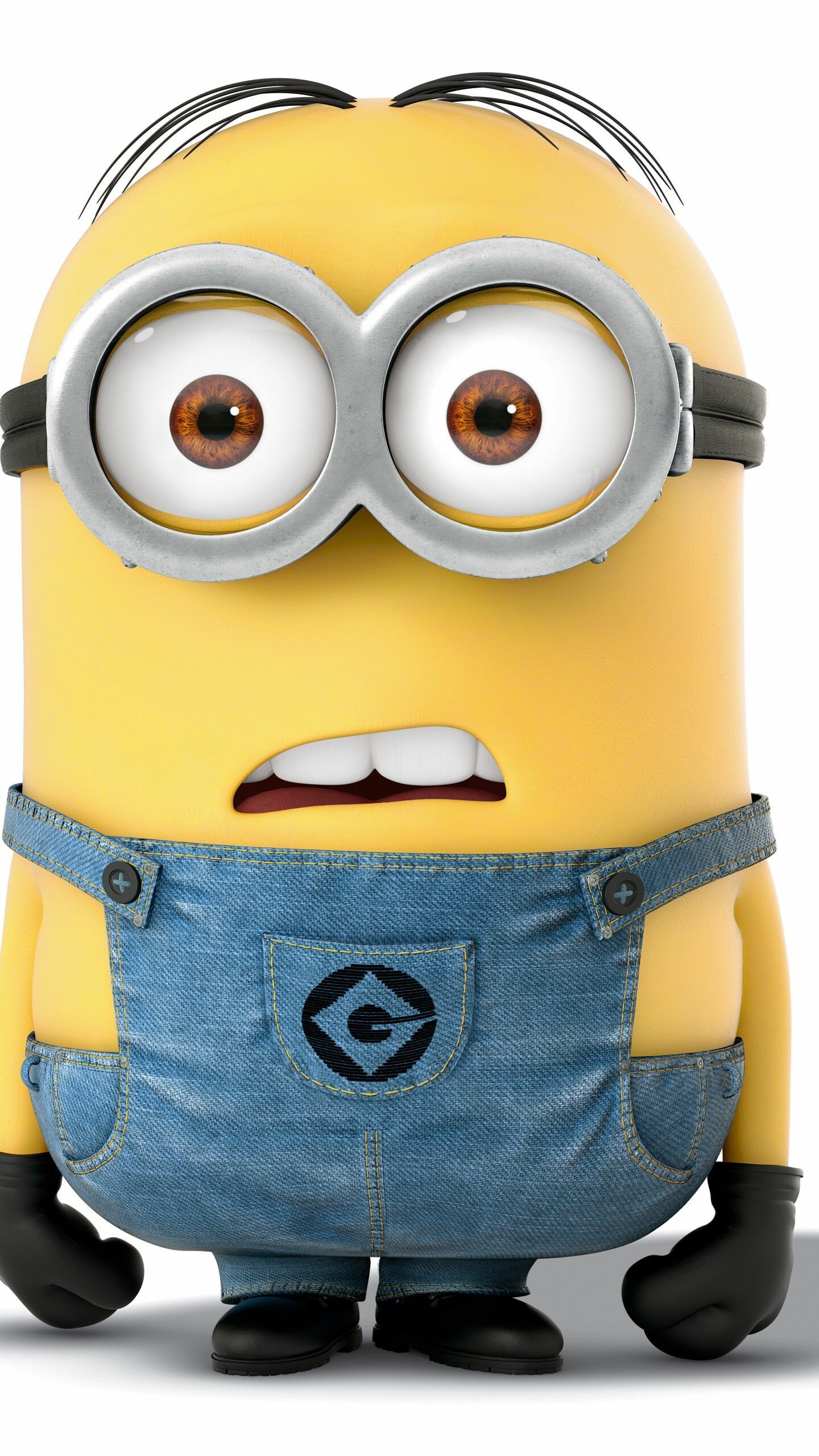Despicable Me: Minion, small, yellow pill-like creature who have existed since the beginning of time. 1440x2560 HD Background.