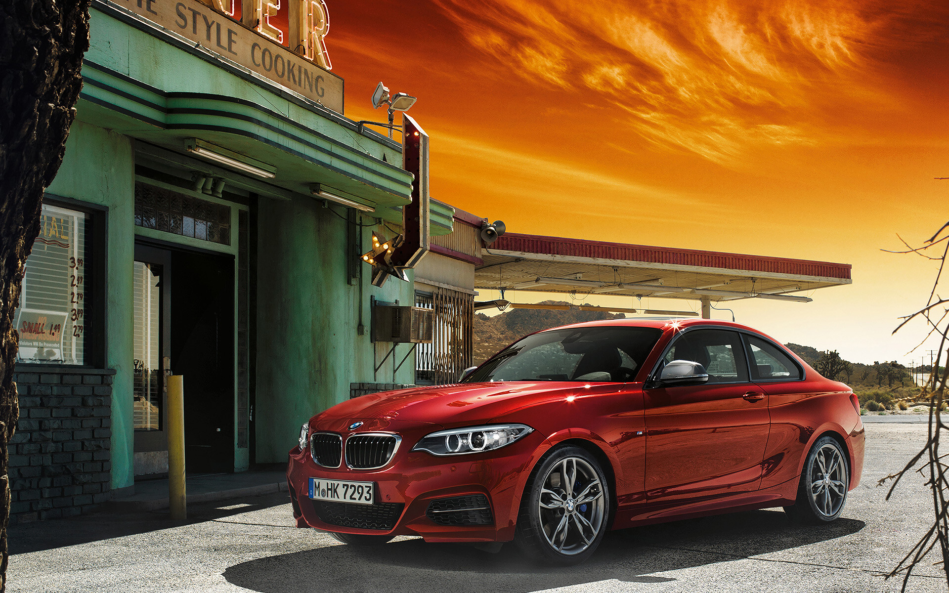 BMW 2 Series: One of the German automobile industry giants, M235i, 2.0-liter TwinPower Turbo engine. 1920x1200 HD Wallpaper.