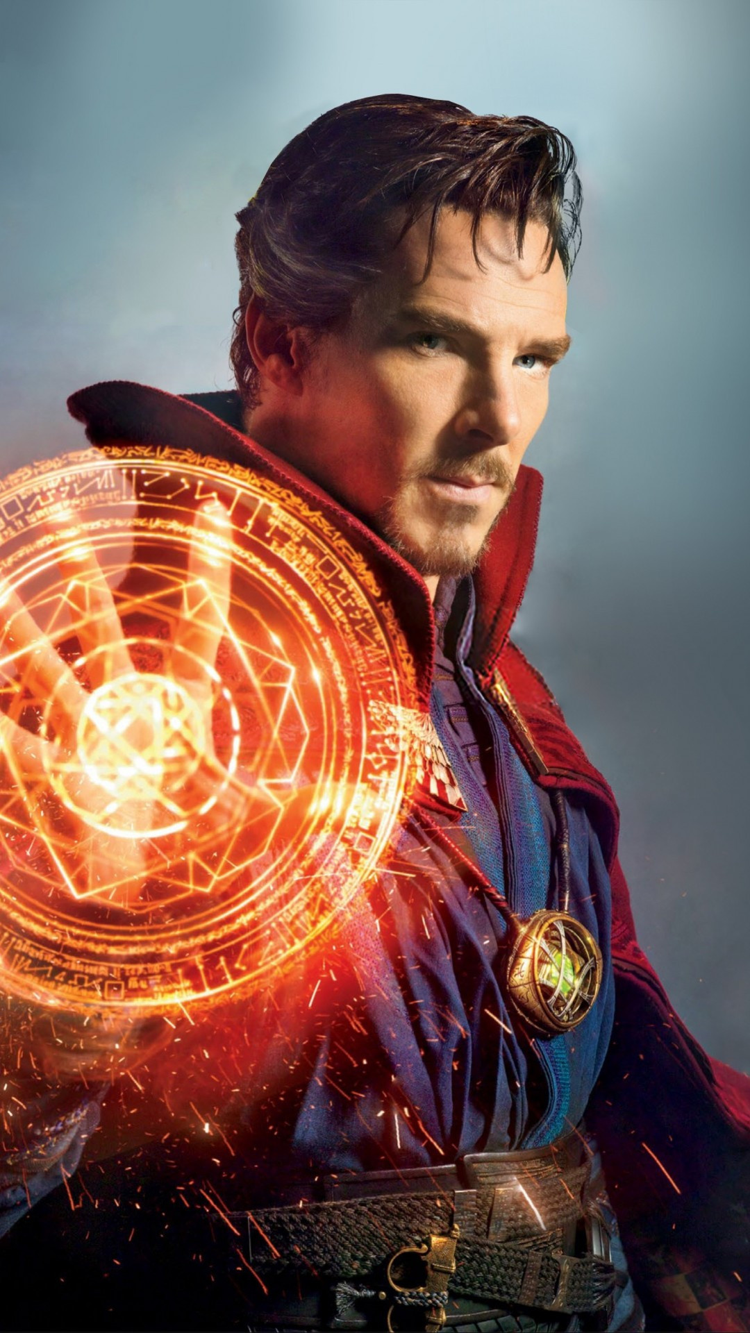 Doctor Strange, Benedict Cumberbatch, Magic Cape, Marvel, 1080x1920 Full HD Phone