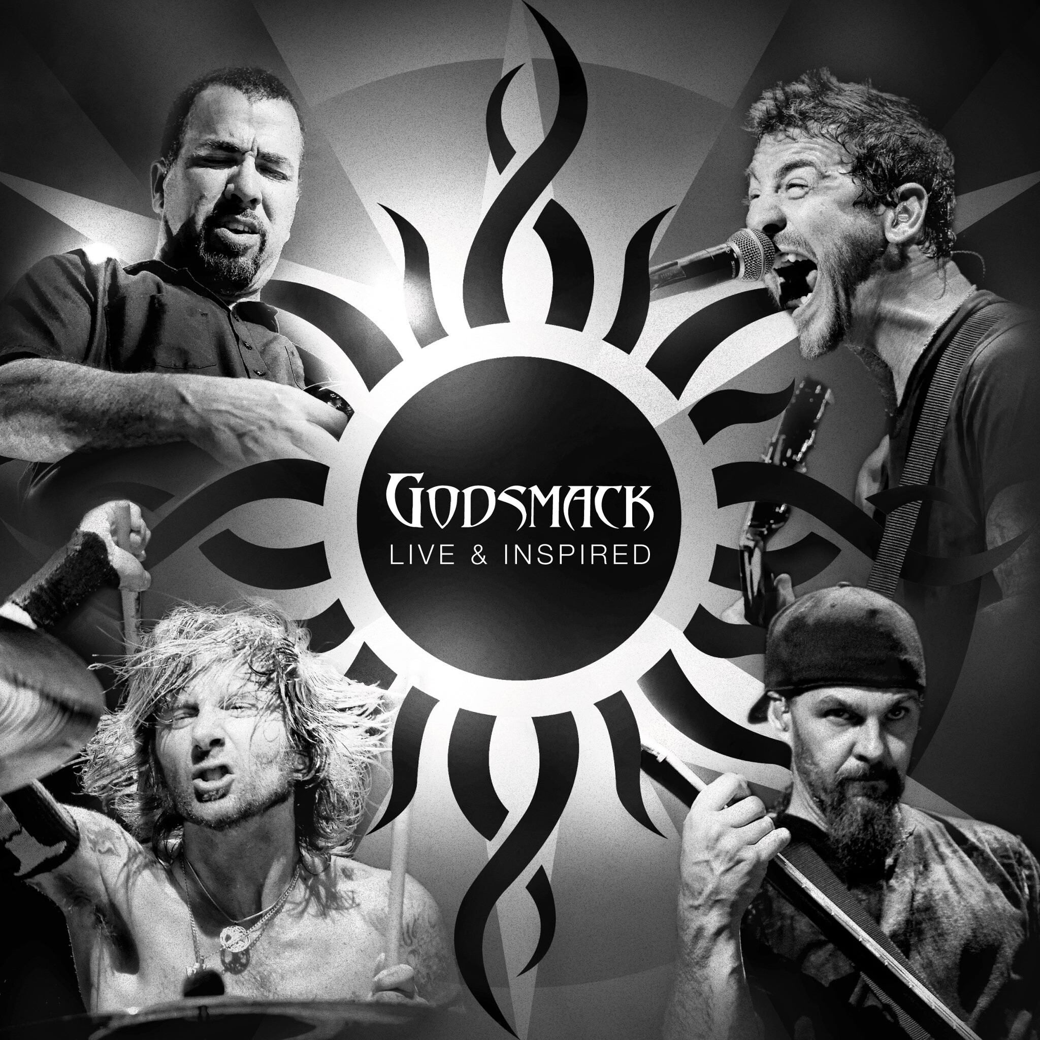 Godsmack: Alternative, Heavy Metal, Nu-metal, Hard Rock, Live and Inspired, live album. 2050x2050 HD Background.