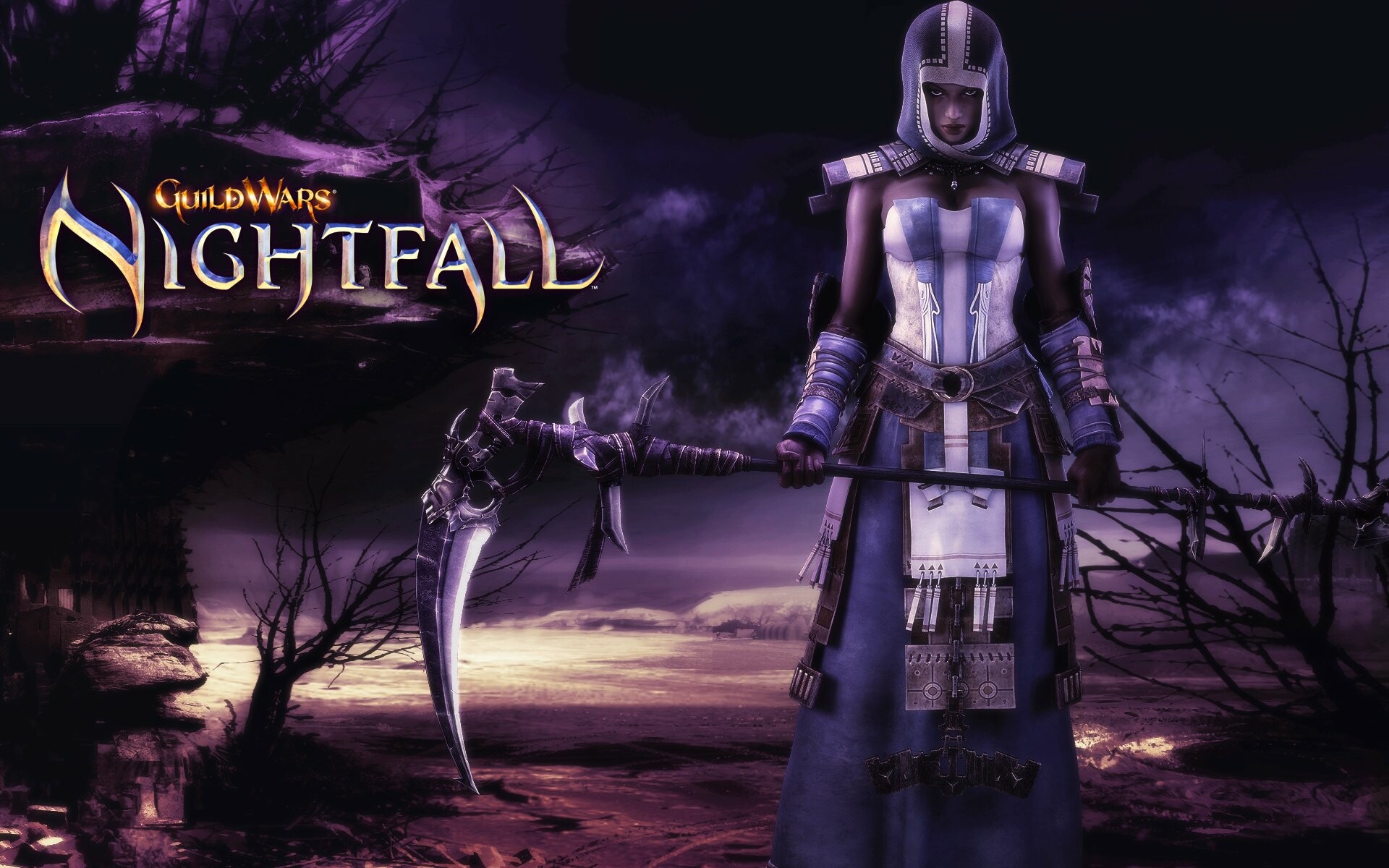 Guild Wars: Nightfall, A fantasy action role-playing game. 1920x1200 HD Background.