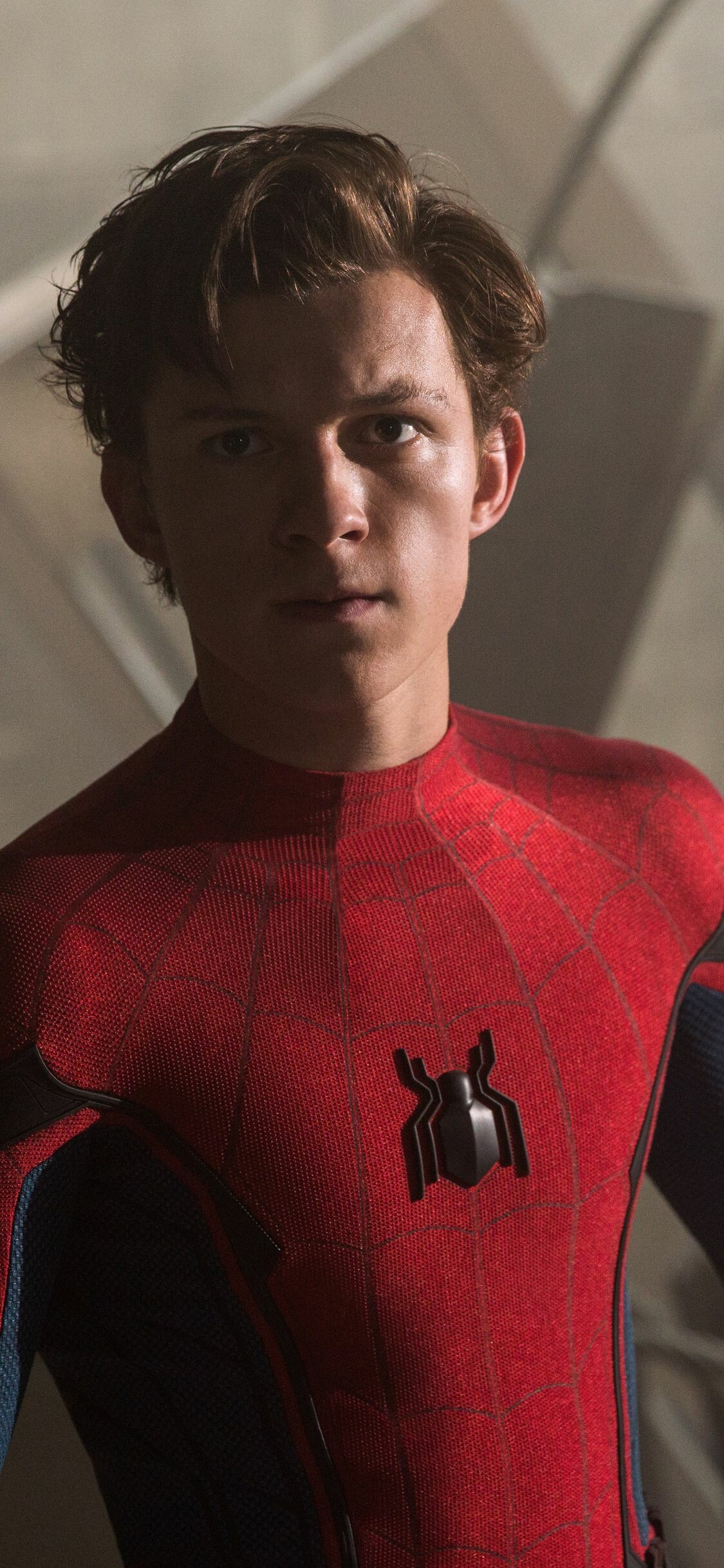Tom Holland: Spider-Man: Homecoming, Peter Parker, Spider-Man, An English actor. 1130x2440 HD Wallpaper.
