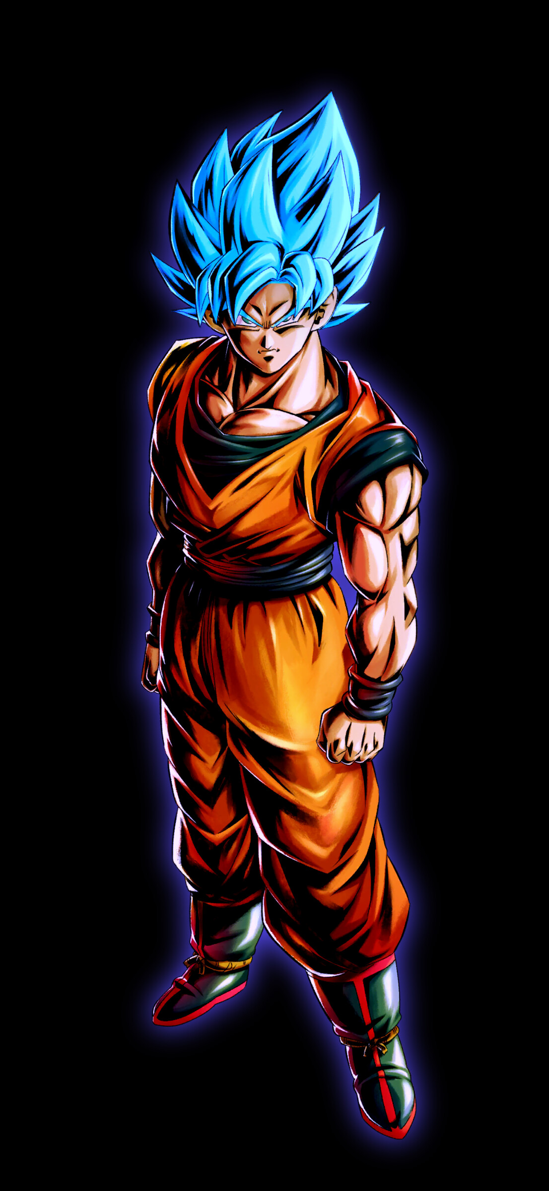Goku: Super Saiyan God Super Saiyan, A form of a Saiyan, An actual deity, Dragon Ball Super anime. 1110x2400 HD Wallpaper.