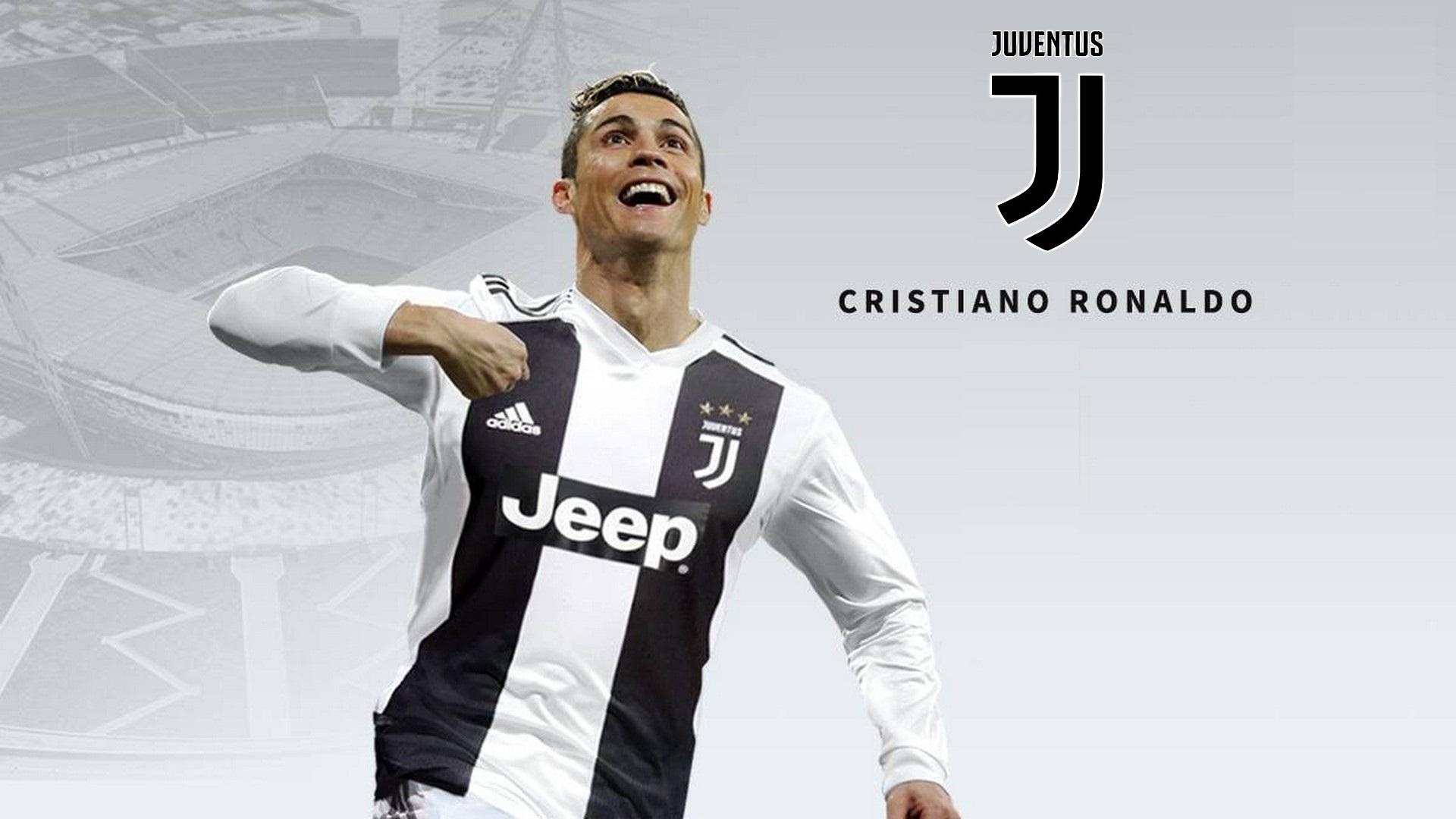 Juventus: The Portuguese superstar, holds the records for most appearances (183), goals (140), in the Champions League. 1920x1080 Full HD Wallpaper.