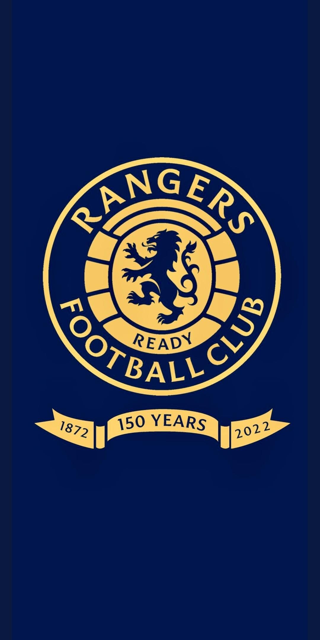 Rangers F.C.: A football club that was founded in March 1872, The Scottish Professional Football League. 1080x2160 HD Background.