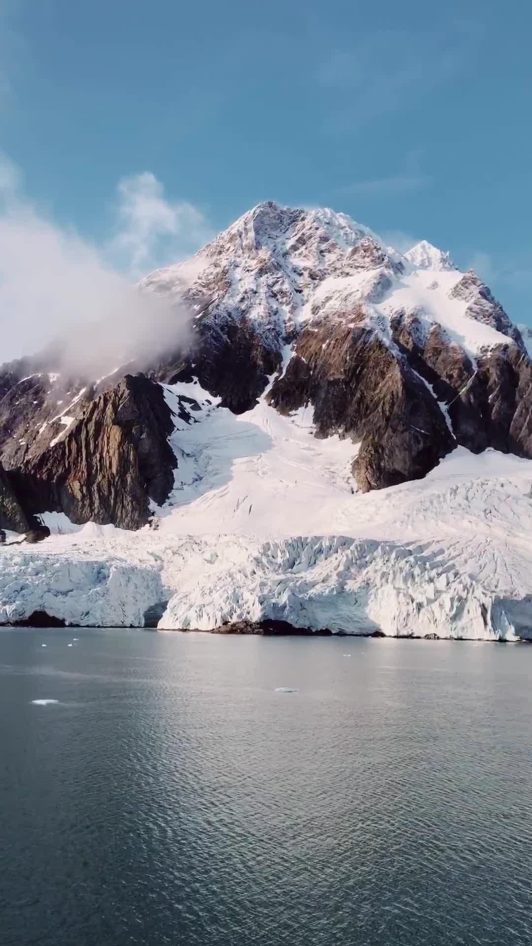 Glacier Bay National Park, Fantasy landscape art, 1080x1920 Full HD Phone