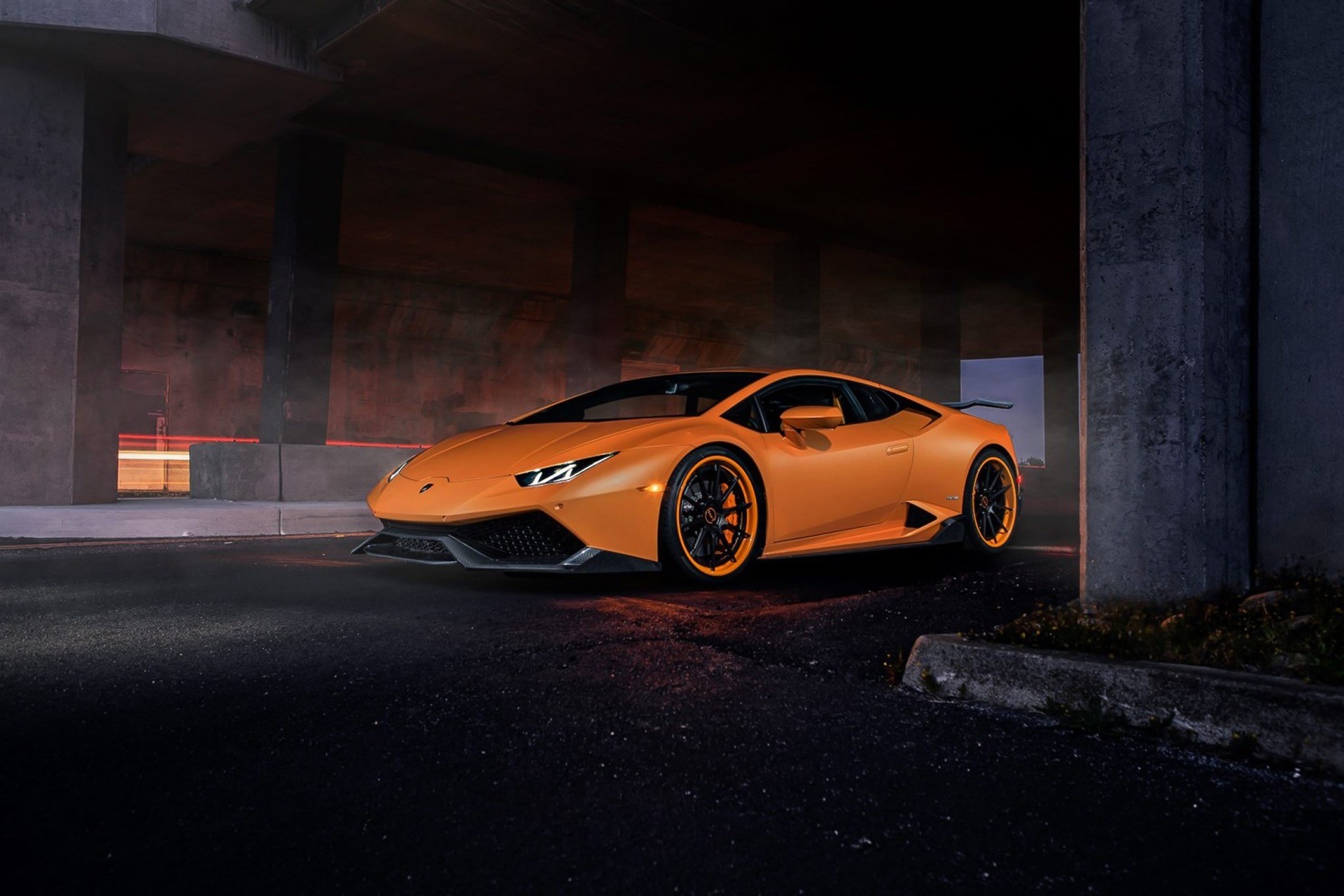 Lamborghini Huracan, Orange paint, High-performance cars, 4K wallpapers, 1920x1280 HD Desktop