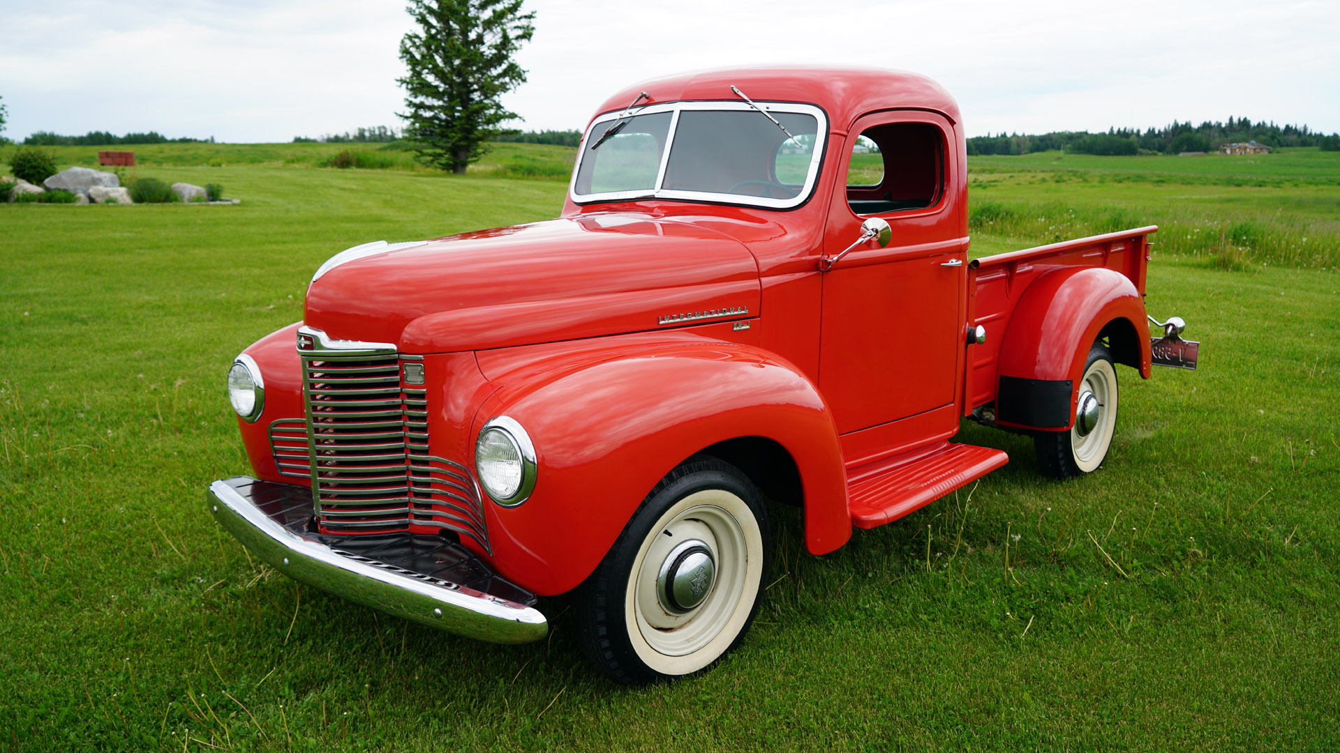 International Harvester, Old car, Red pickup, Auto wallpaper, 1920x1080 Full HD Desktop