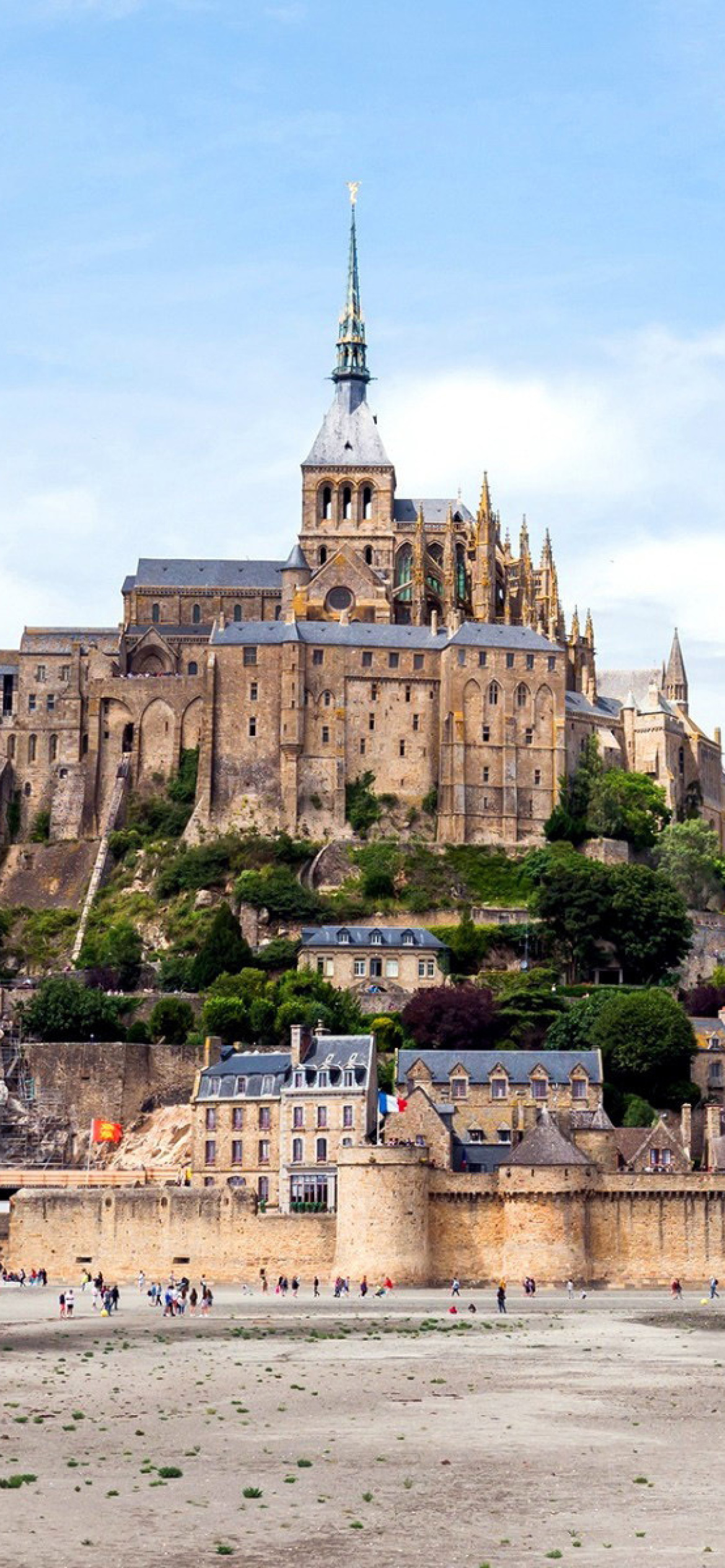 Mont Saint Michel, Travels, Wallpaper, iPhone, 1170x2540 HD Phone