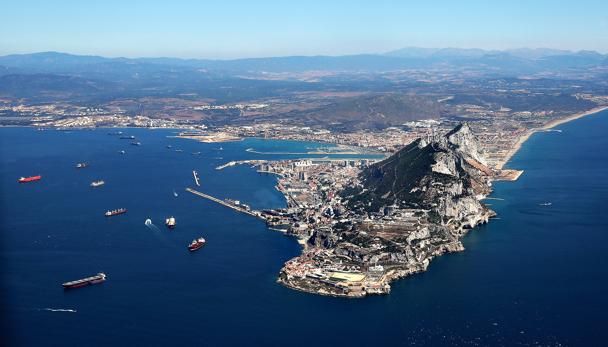 Gibraltar, Costa de la Luz, Spain, Cedok, 2050x1170 HD Desktop