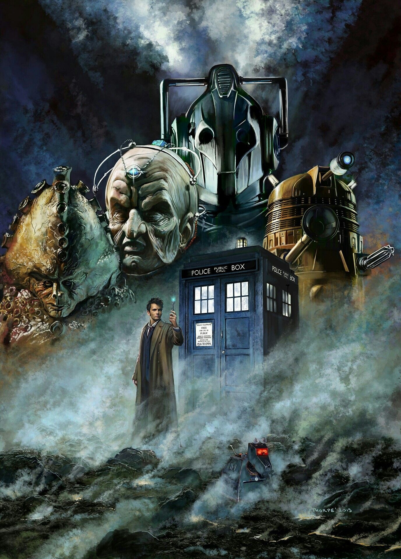 Doctor 10, Enemies, Doctor Who, Poster, 1380x1920 HD Handy