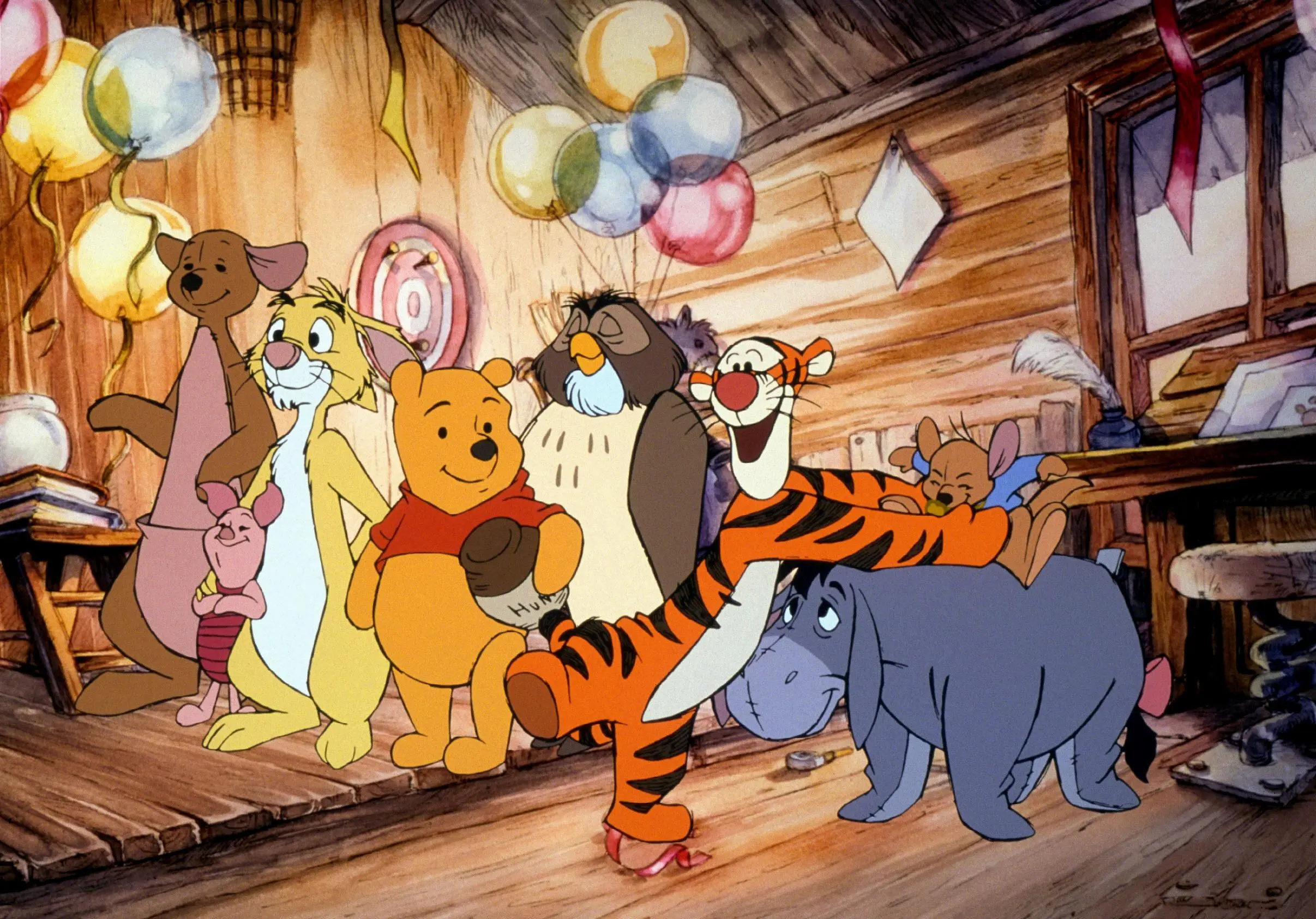 Baby Roo, Winnie-the-Pooh animation, Original map, Hundred Acre Wood, 2420x1690 HD Desktop