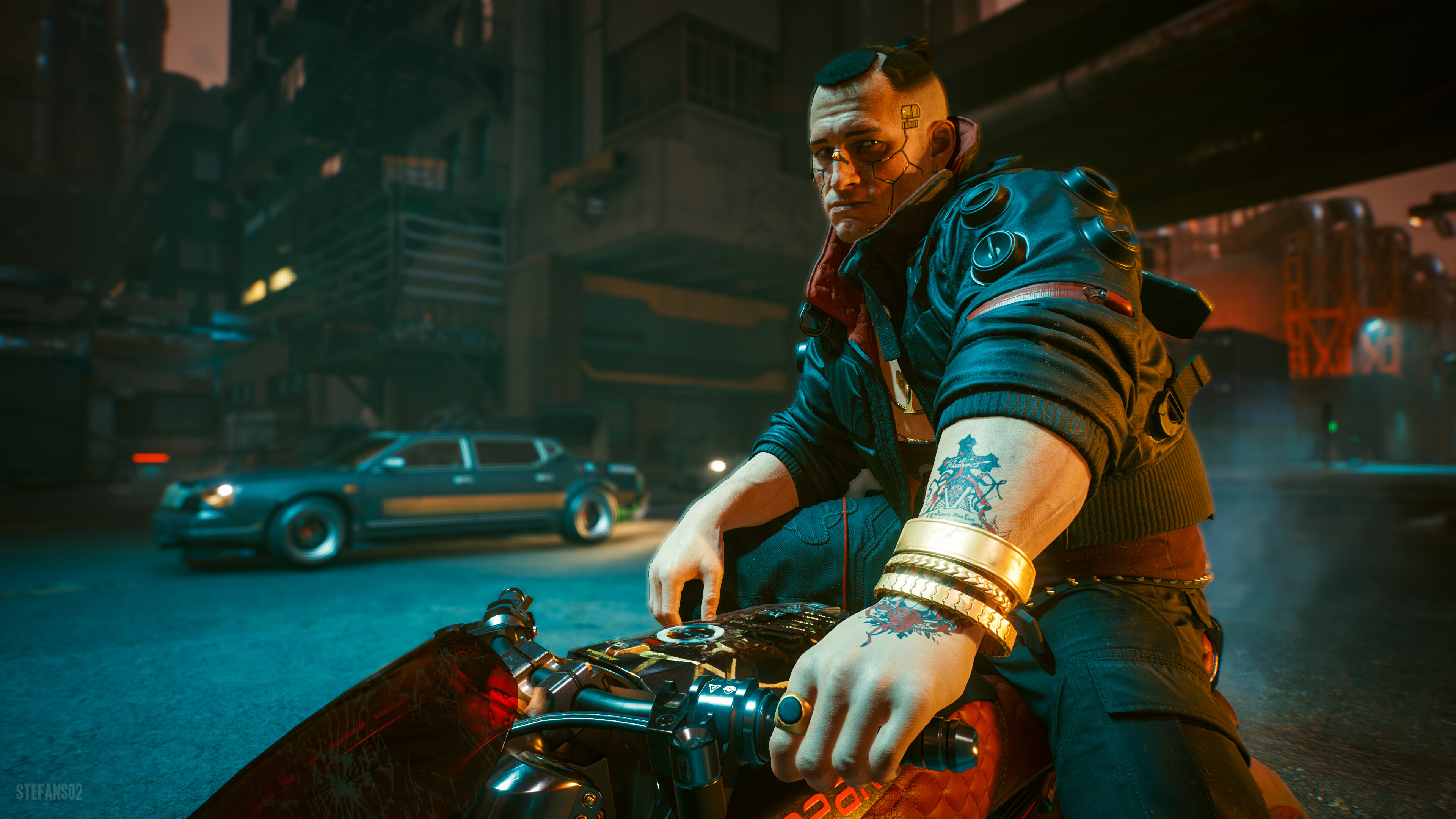 Cyberpunk 2077: Jackie Welles, A merc from Heywood who teamed up with V to become legends of Night City. 3840x2160 4K Wallpaper.