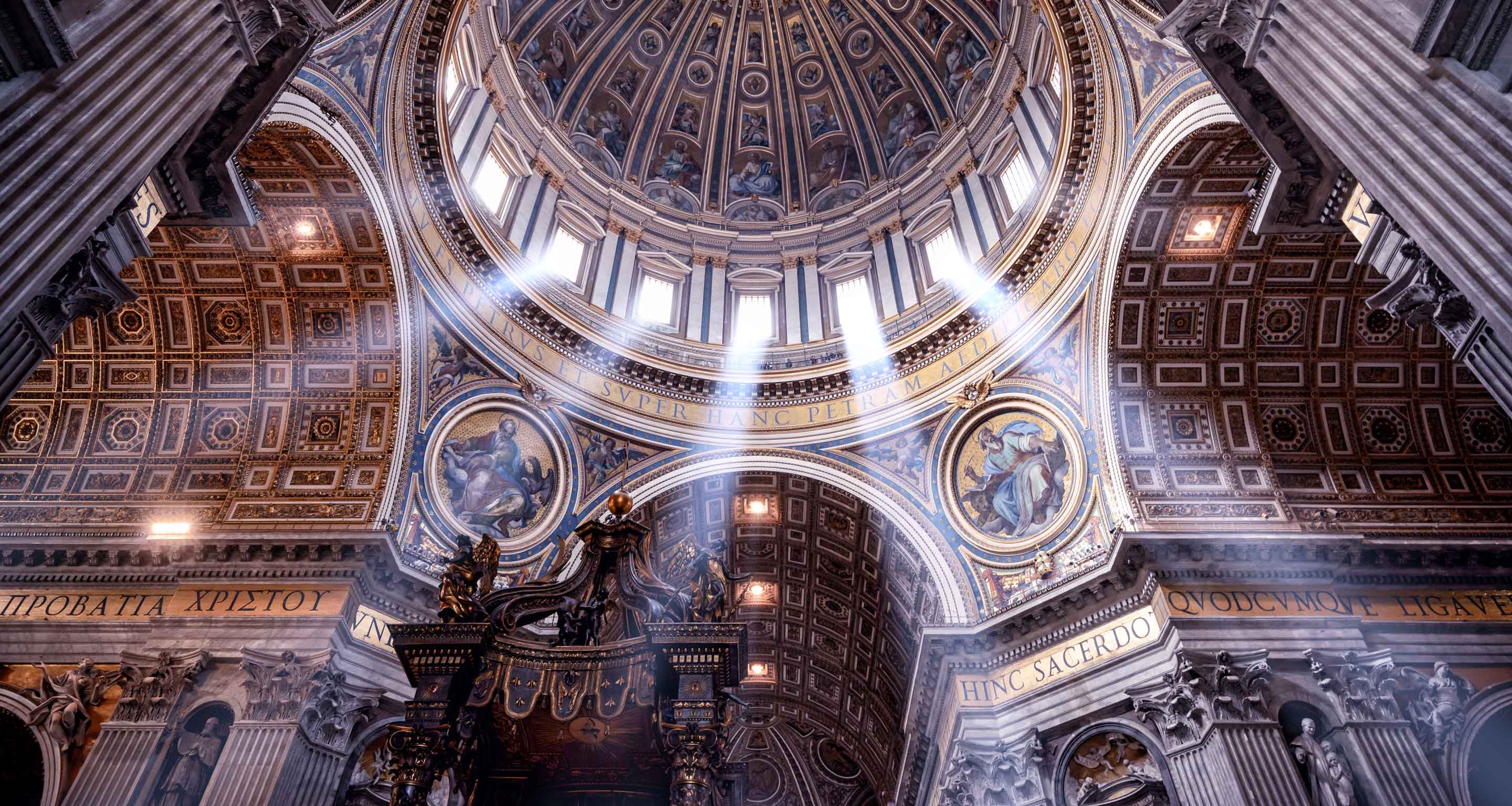 St. Peters Cathedral, Iconic landmark, Tourist highlights, Religious charm, 2880x1540 HD Desktop