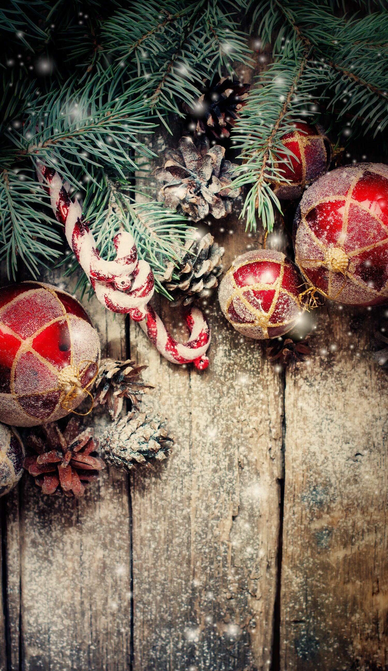 Christmas Ornament: Rustic, Holiday season, Baubles. 1500x2600 HD Background.