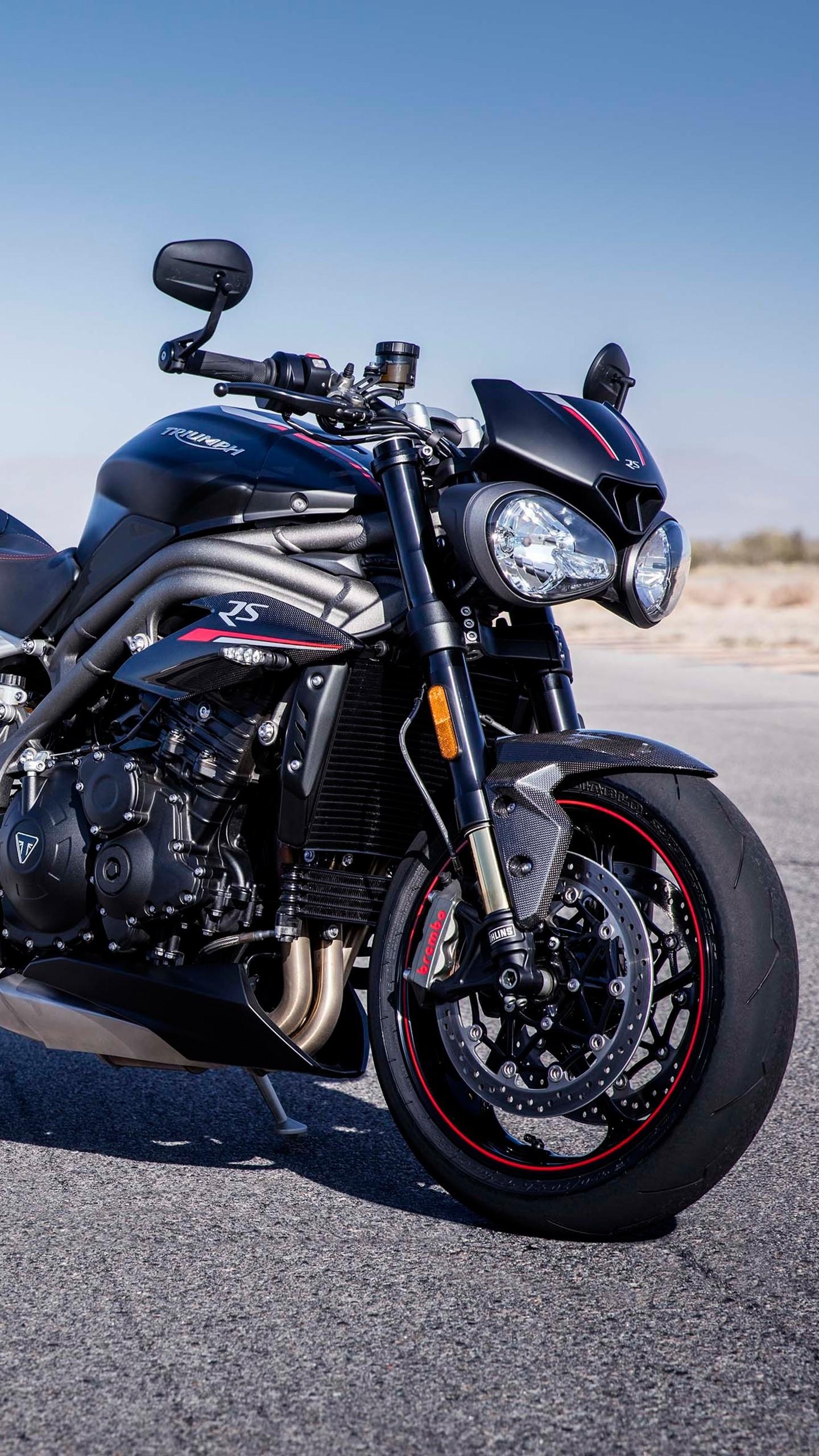 Triumph Street Triple RS, Roadster unleashed, Triumphant wallpapers, Speed demon, 1440x2560 HD Phone