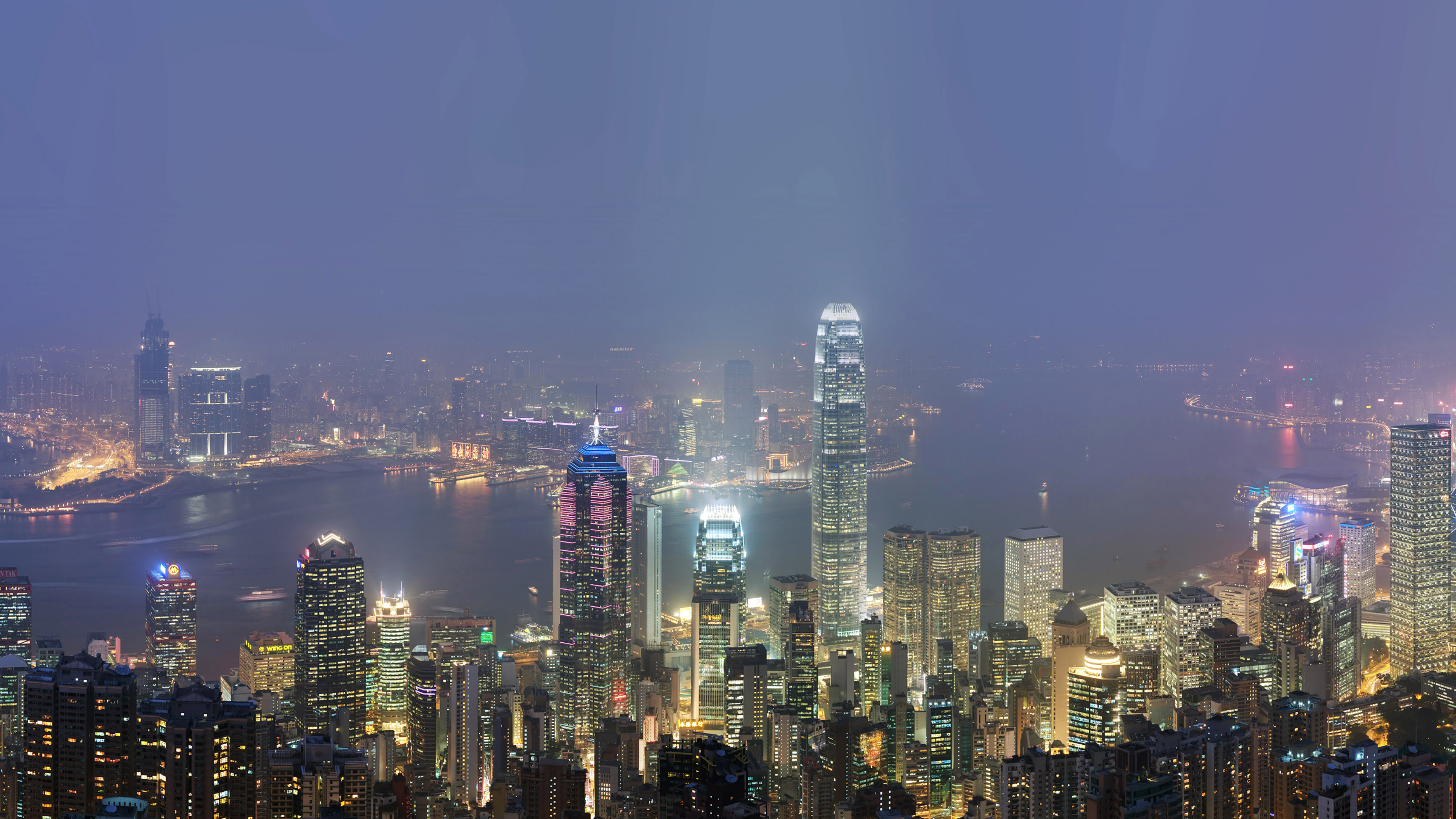 Nightlife in Hong Kong, 3840x2160 4K Desktop