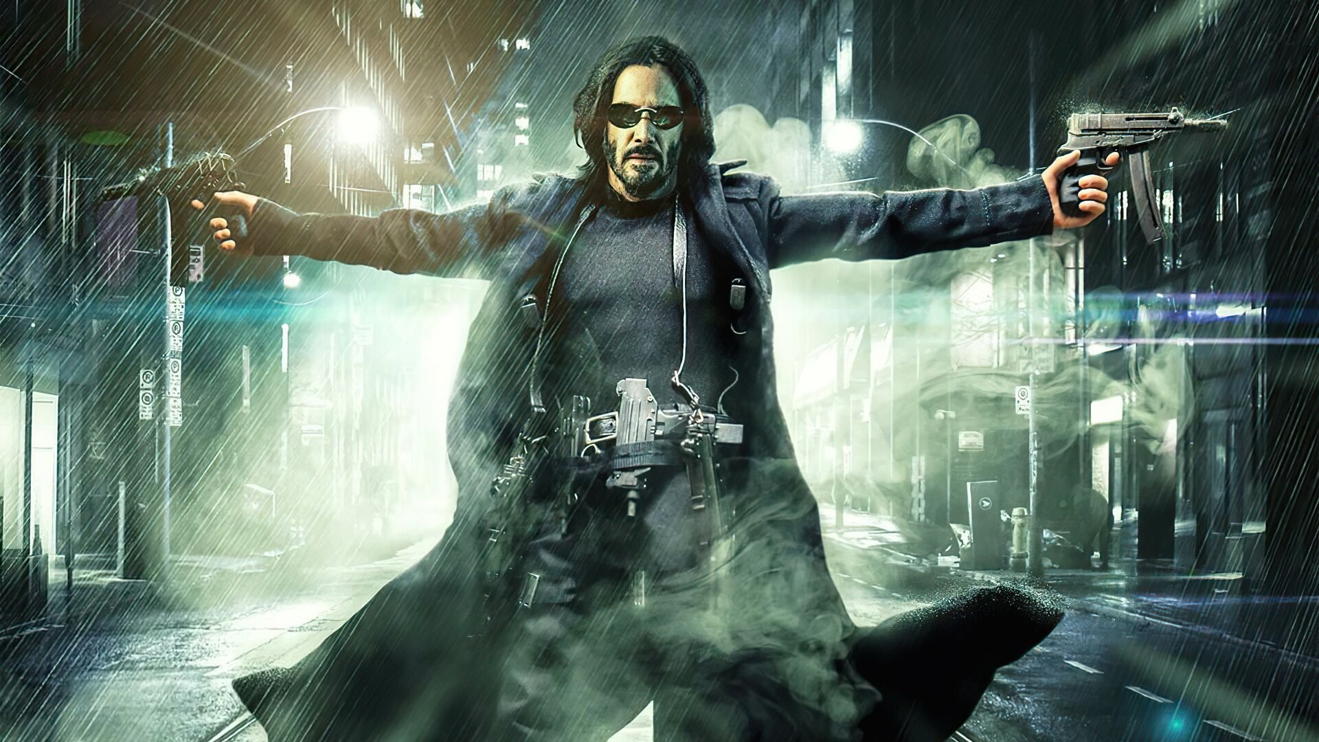 Matrix Franchise: Neo, The One, Fictional character. 1920x1080 Full HD Background.