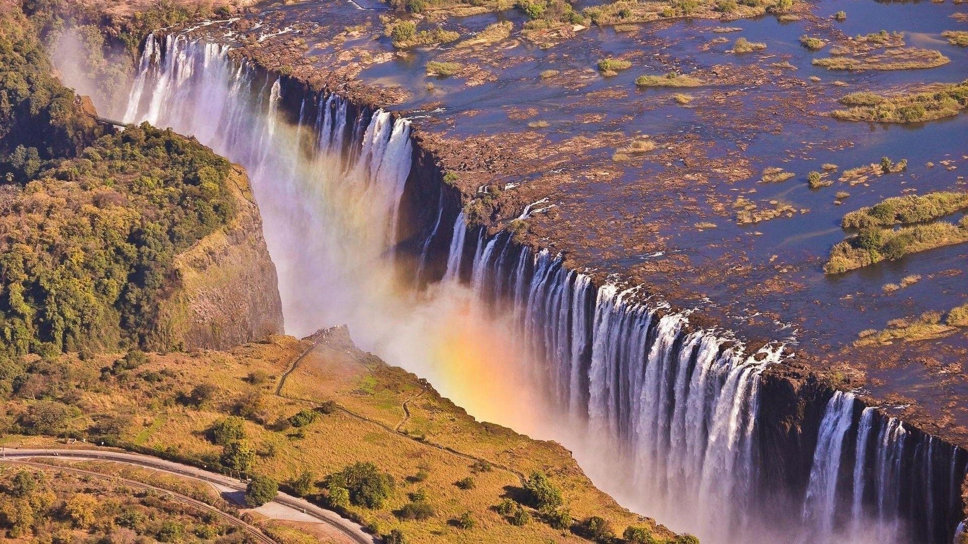 Devil's Pool, Victoria Falls, Zambia wallpapers, Majestic waterfall, 1920x1080 Full HD Desktop