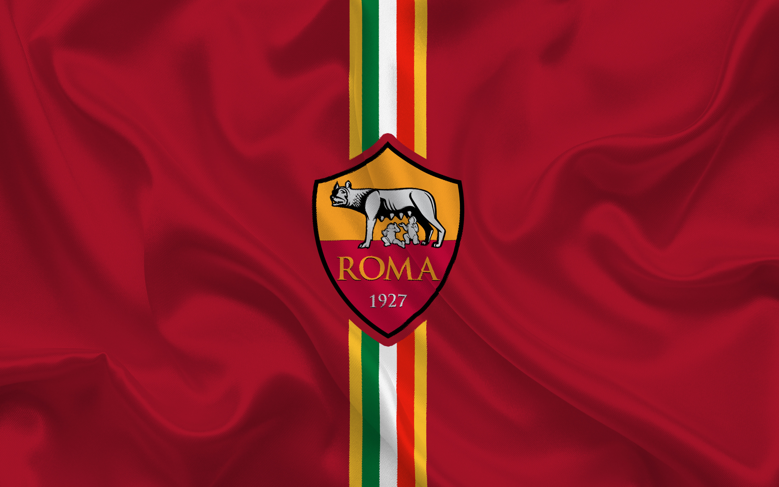 AS Roma, Football club emblem, Serie A Italy, 2560x1600 HD Desktop