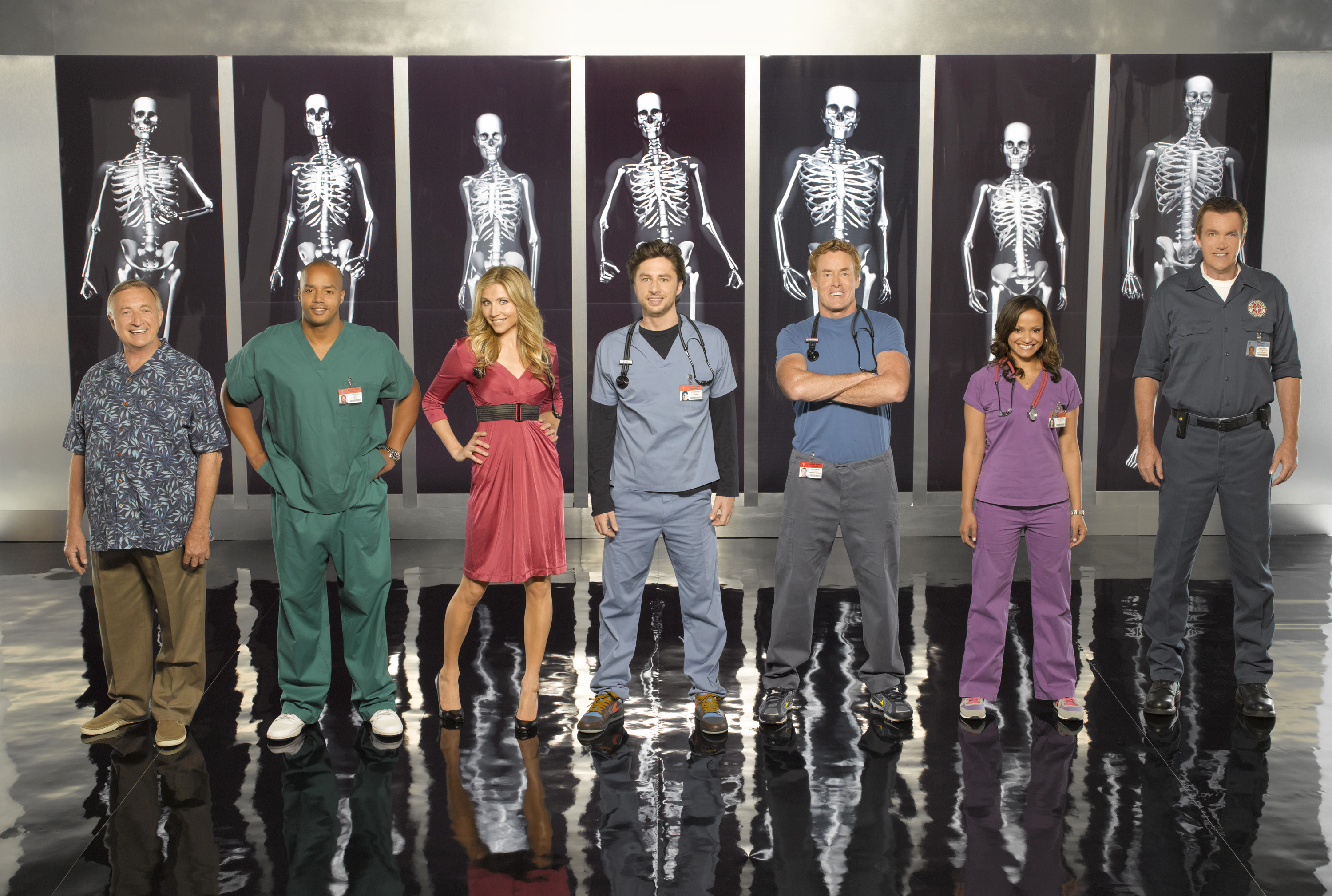 Sarah Chalke: Scrubs, An American medical sitcom television series created by Bill Lawrence. 3000x2020 HD Background.