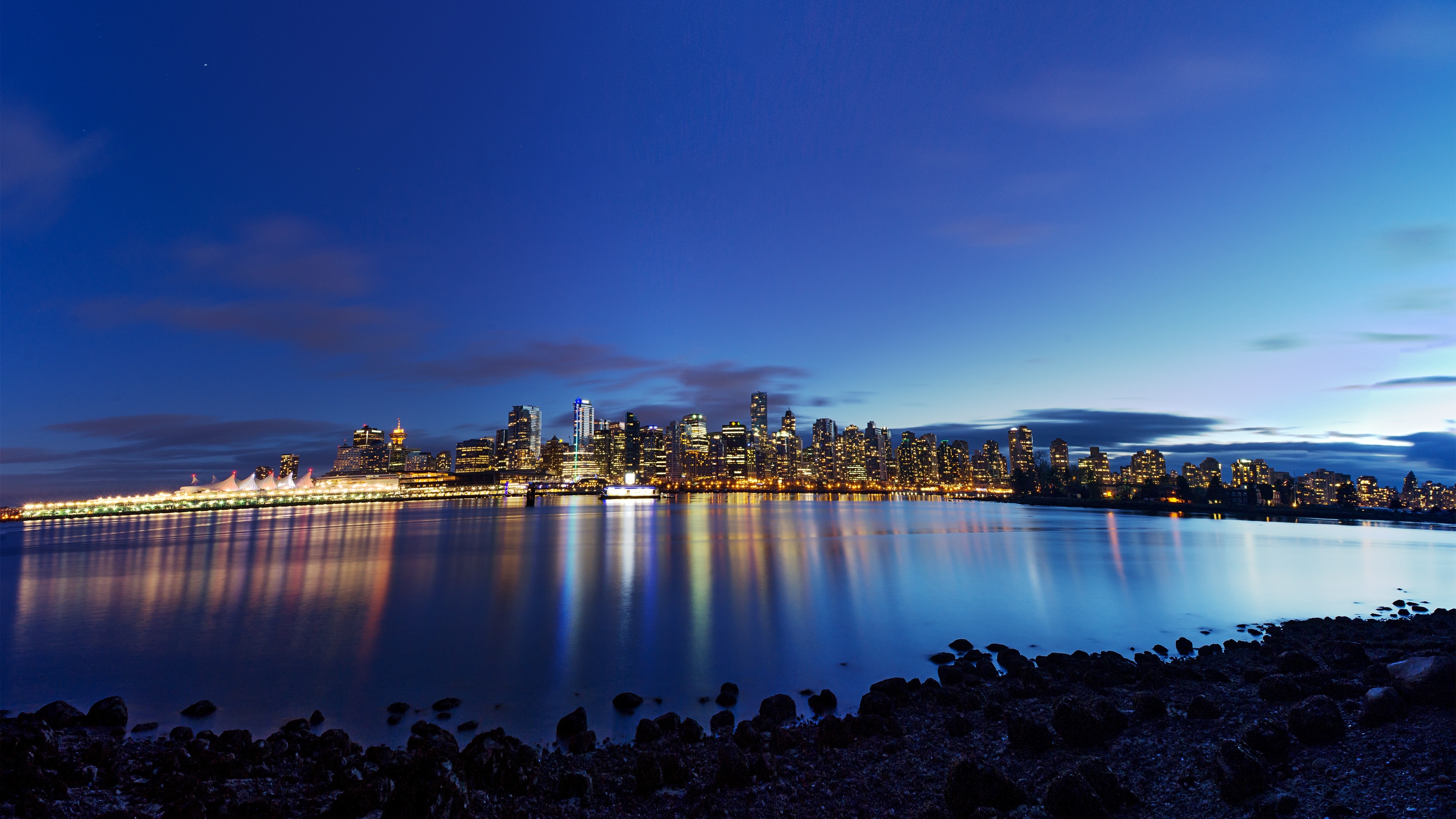 Vancouver Skyline, Travels, Vancouver City, British Columbia, 3840x2160 4K Desktop