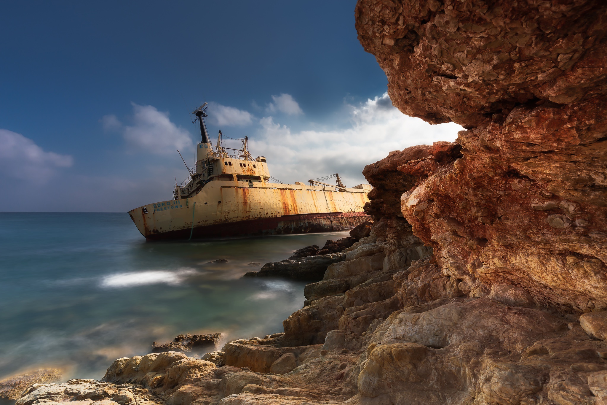 Cyprus, Manual resize, Schipwrecked Paphos area, Travels, 2050x1370 HD Desktop