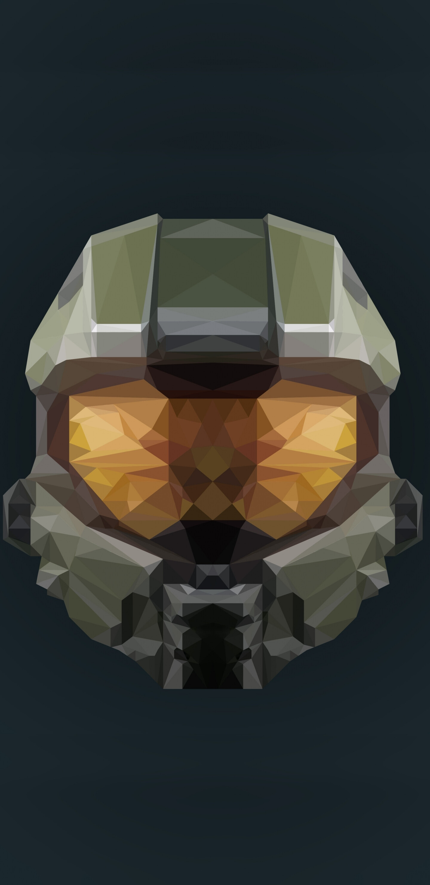 Halo: The Master Chief is a towering supersoldier known as a "Spartan", raised and trained from childhood for combat, Helmet, Artwork. 1440x2960 HD Background.