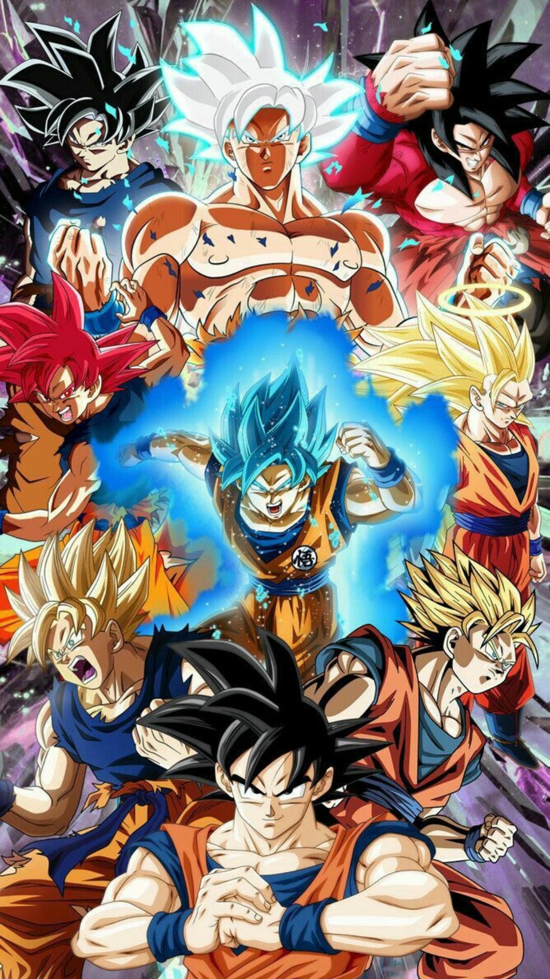 Dragon Ball Z: Goku transformation, Saiyan race, Warrior. 1080x1920 Full HD Wallpaper.