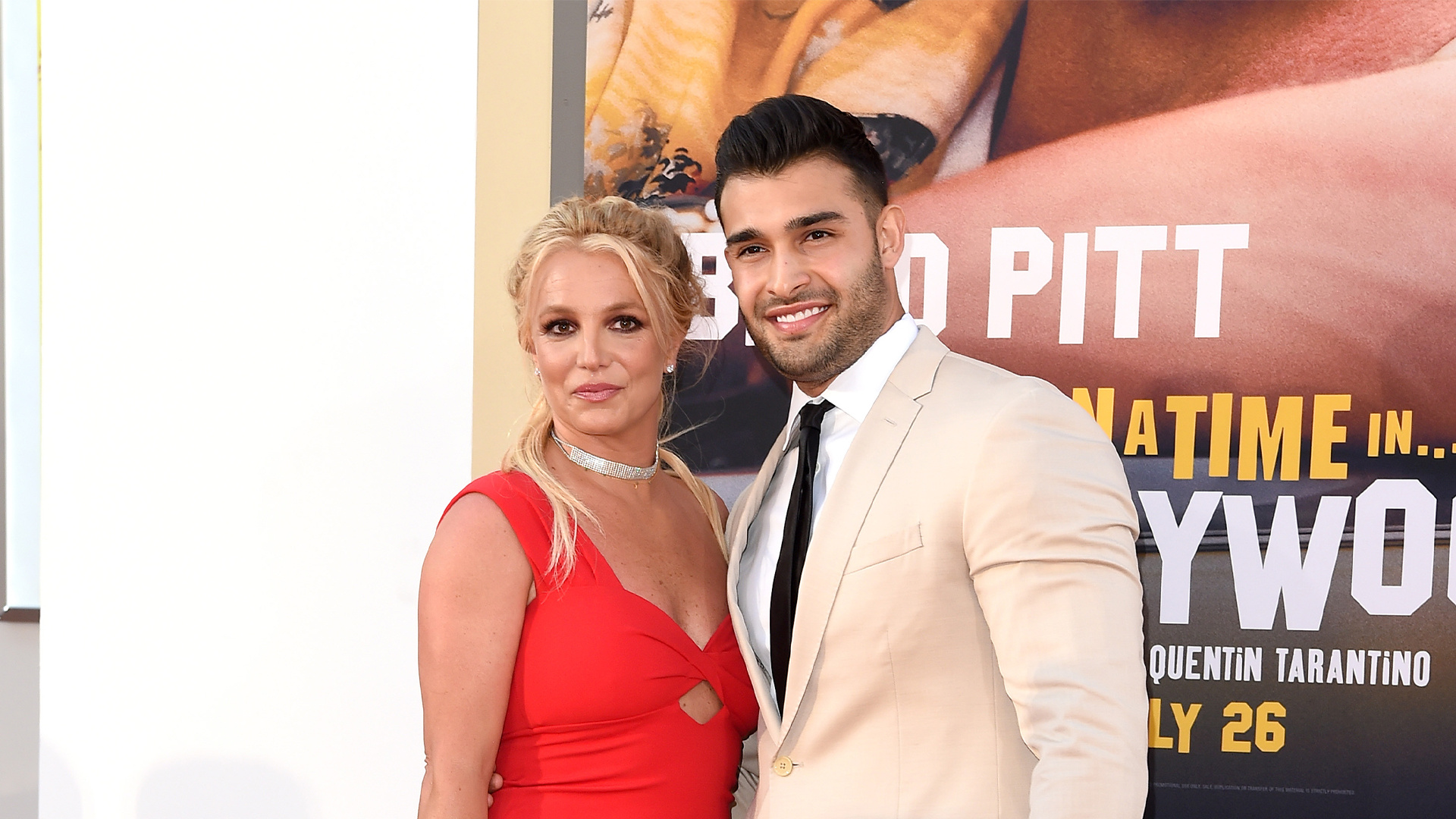 Sam Asghar and Britney Spears: Spears and her new husband, Have been dating since 2016. 1920x1080 Full HD Wallpaper.